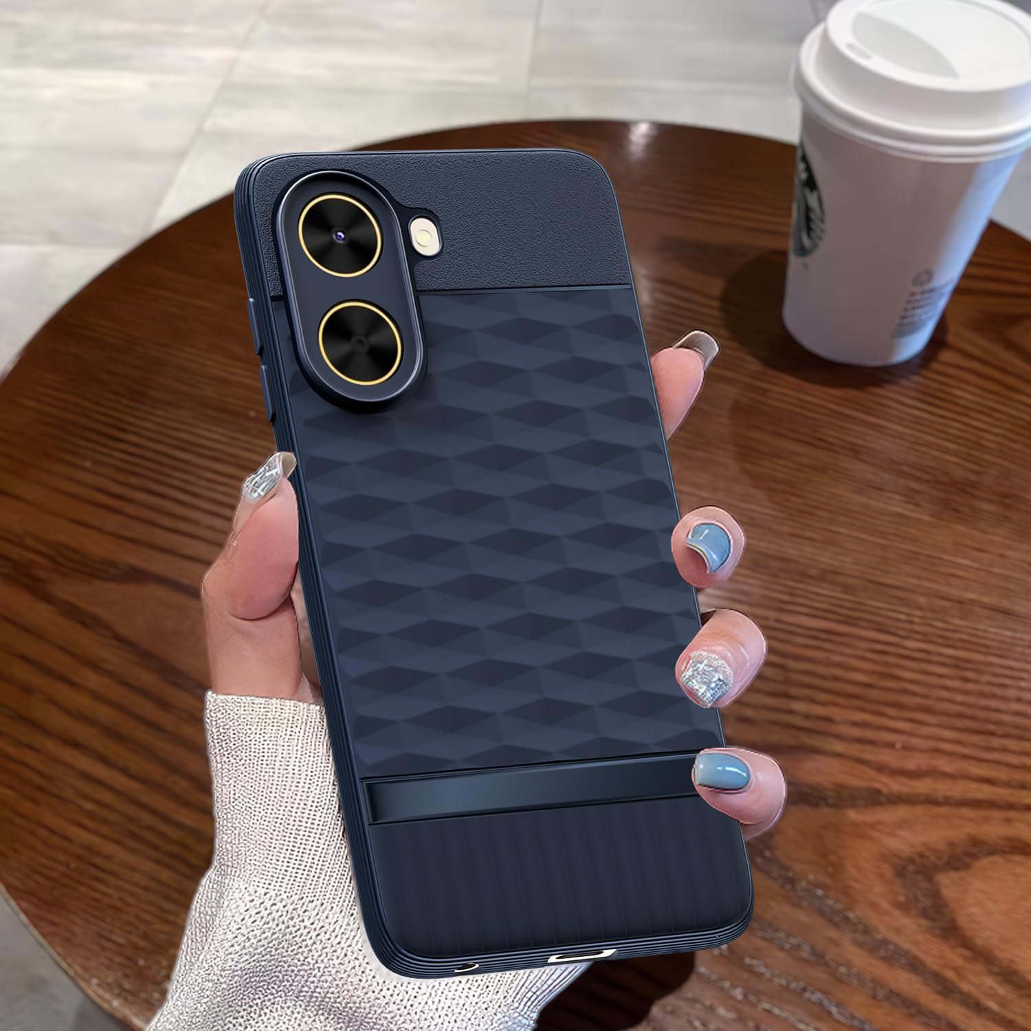 Pikkme Poco C71 / Redmi A5 Shockproof Soft Flexible Gencase Back cover (Blue)
