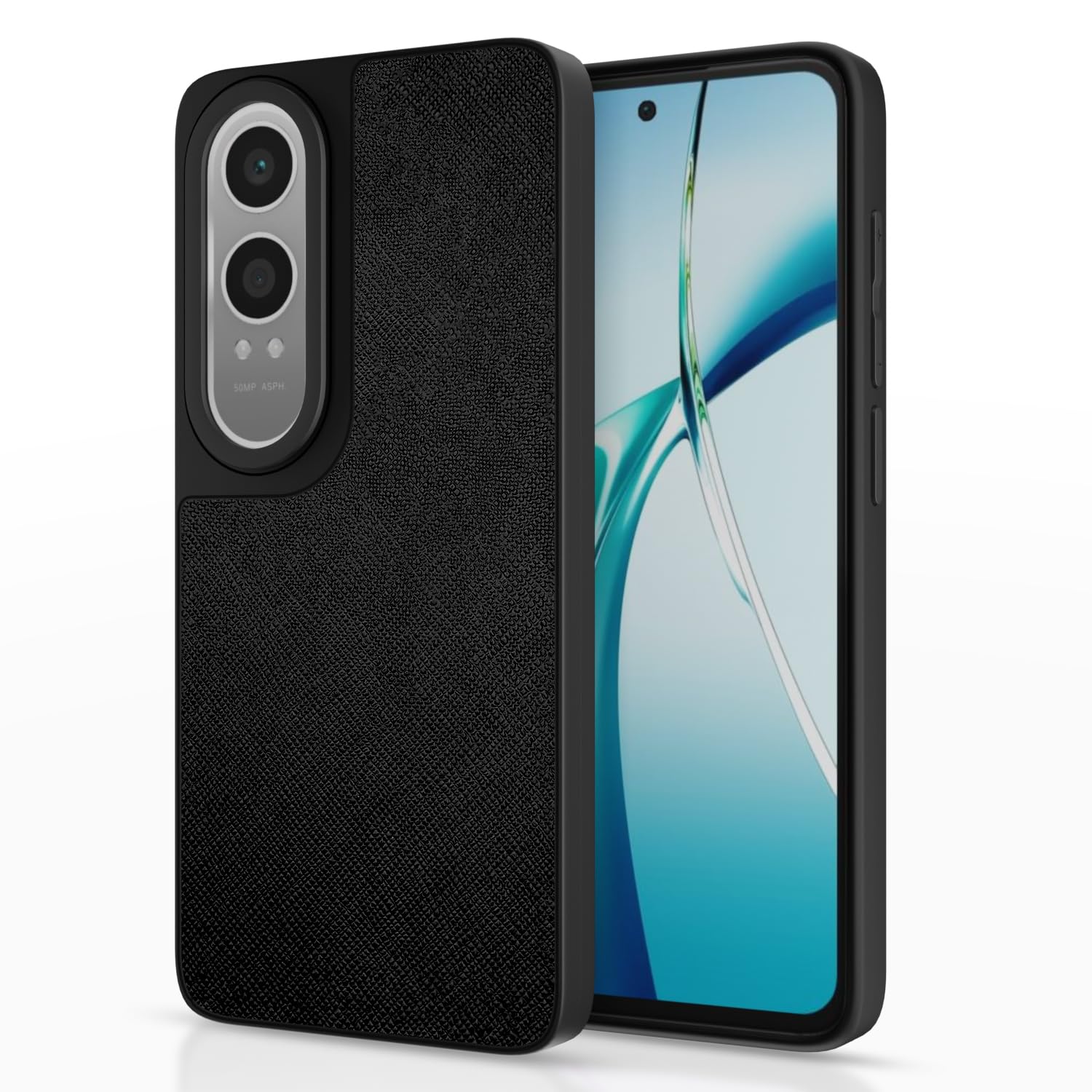 OnePlus Nord Ce 4 Lite 5G Indian Leather Back Cover -Black