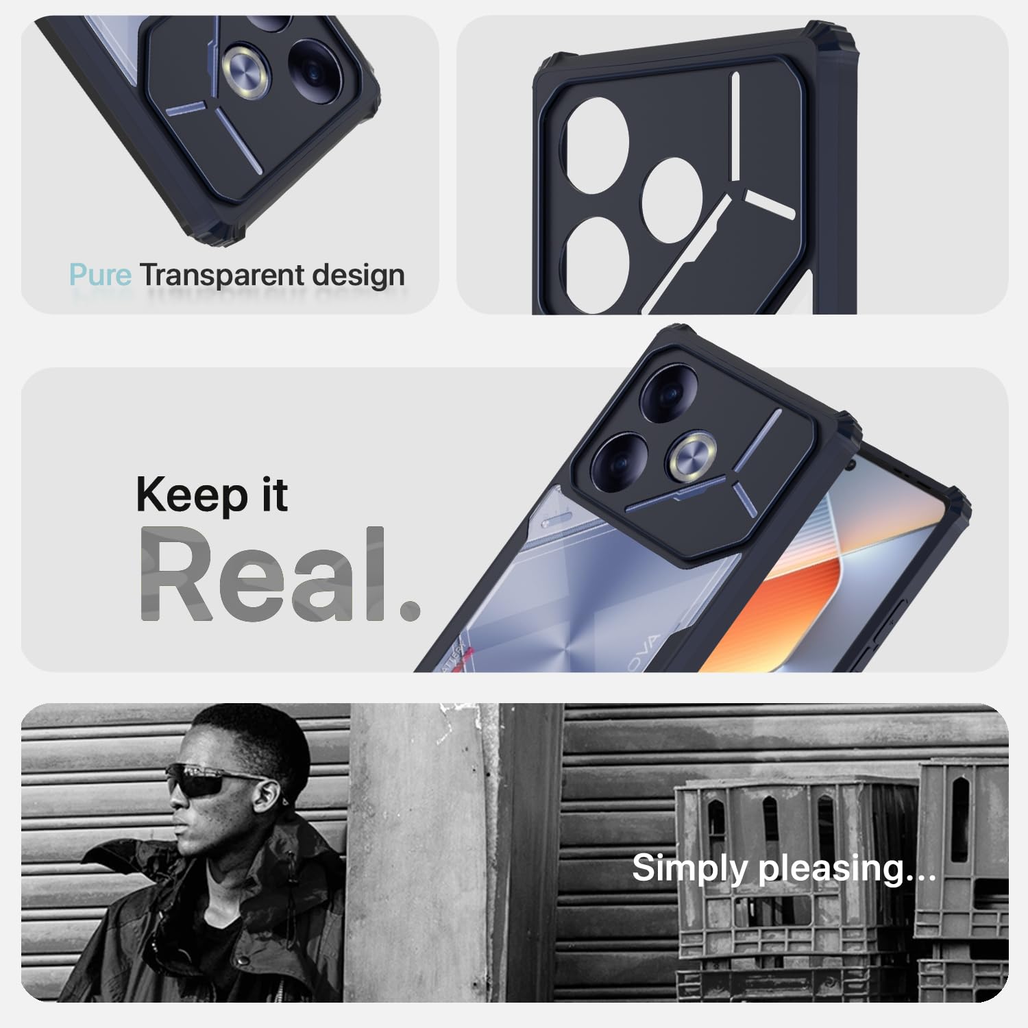 Blue back cover for Tecno Pova 6 – Pikkme – photo 4
