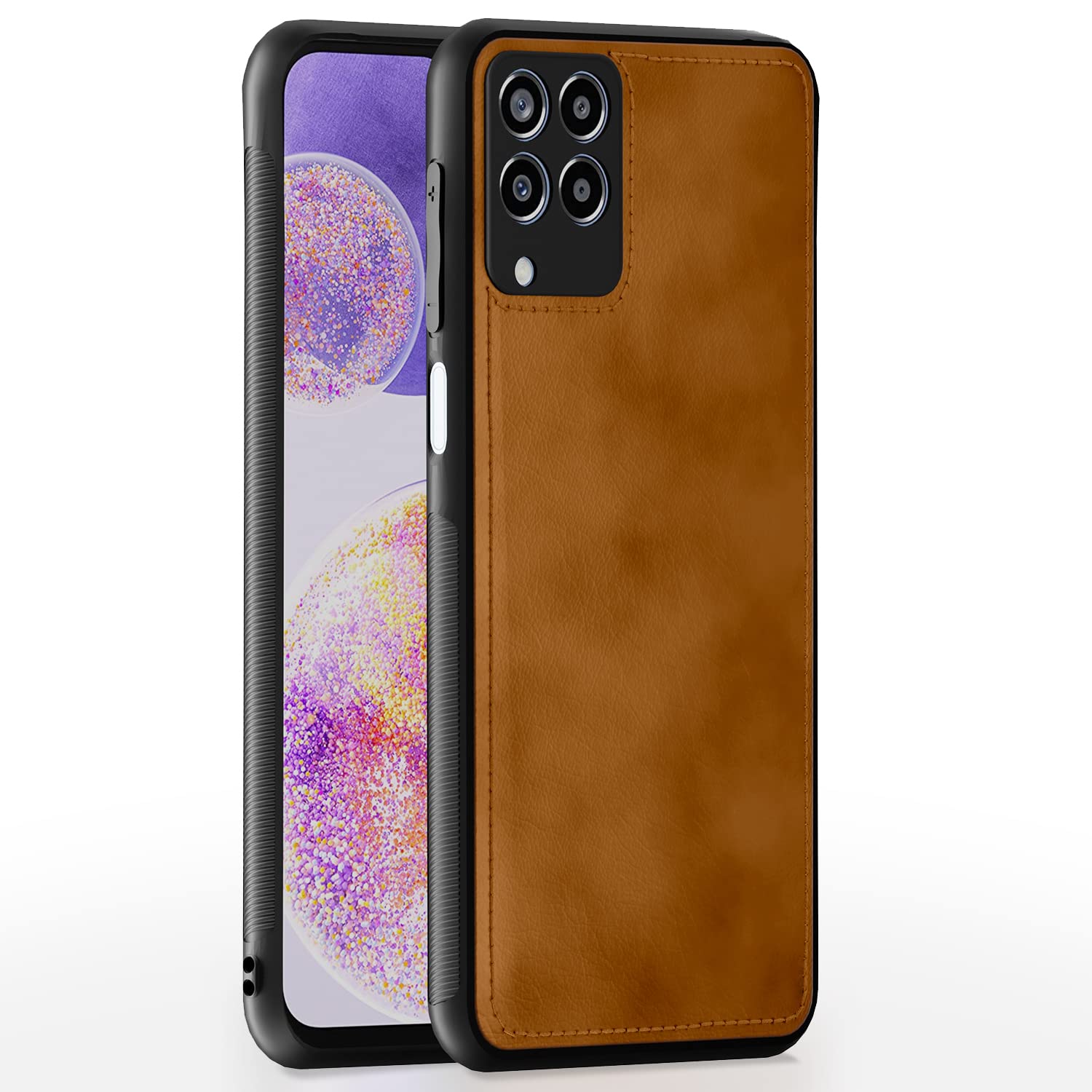 Samsung Galaxy M33 5G LeatherBack Back Cover – Brown
