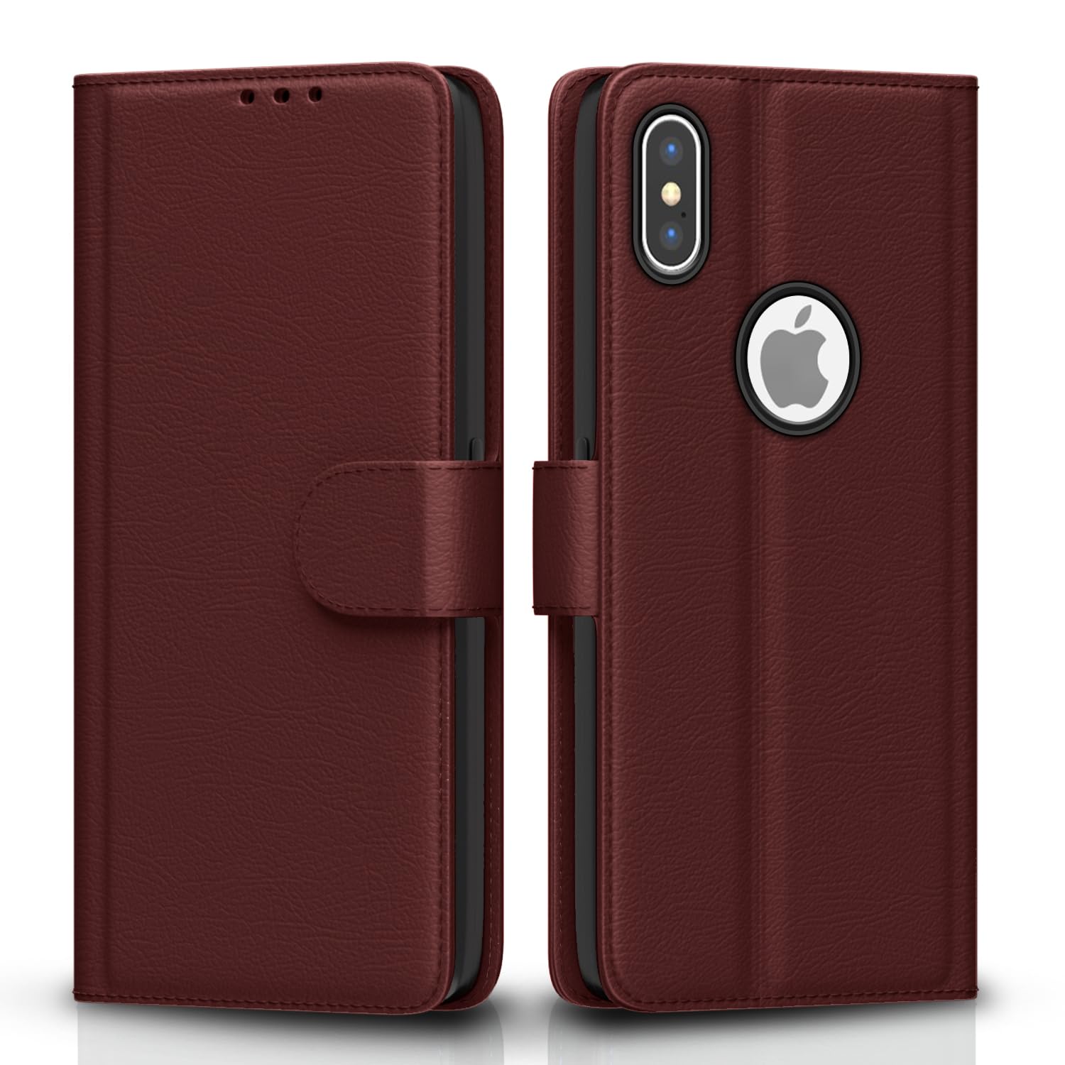 Pikkme brown Wallet flip cover for iPhone X/XS