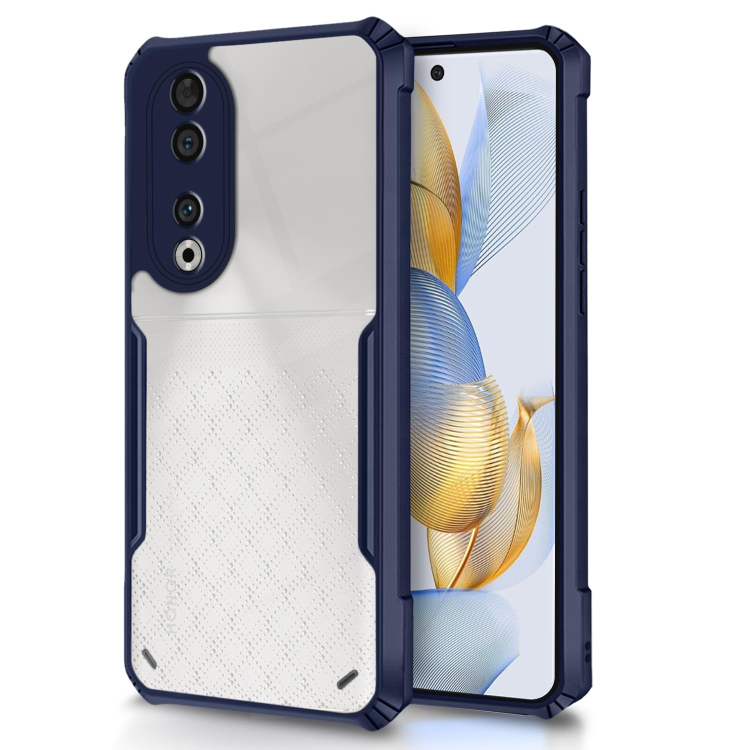 Pikkme blue Hybrid phone cover for Honor 90 5G