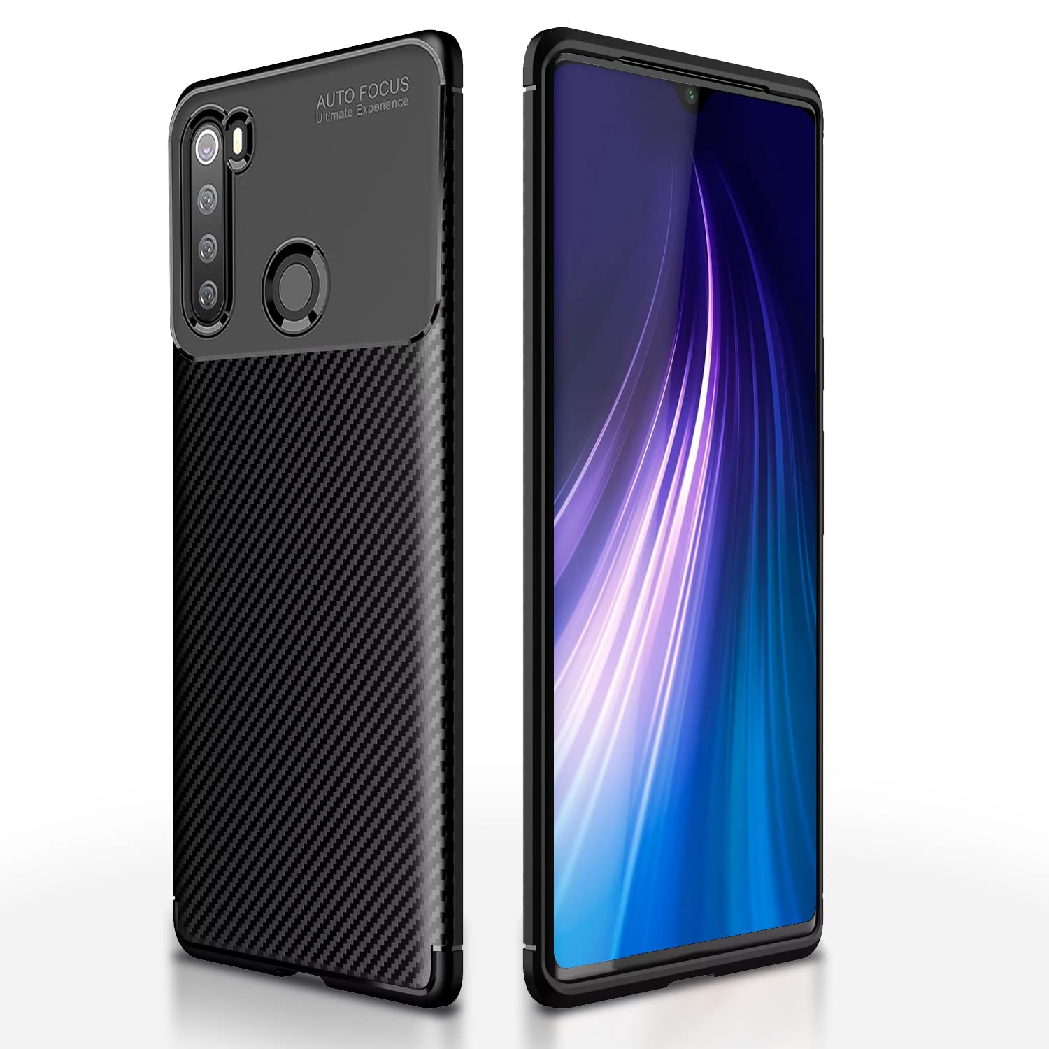 Black Carbon mobile back cover for Redmi Note 8 – Pikkme