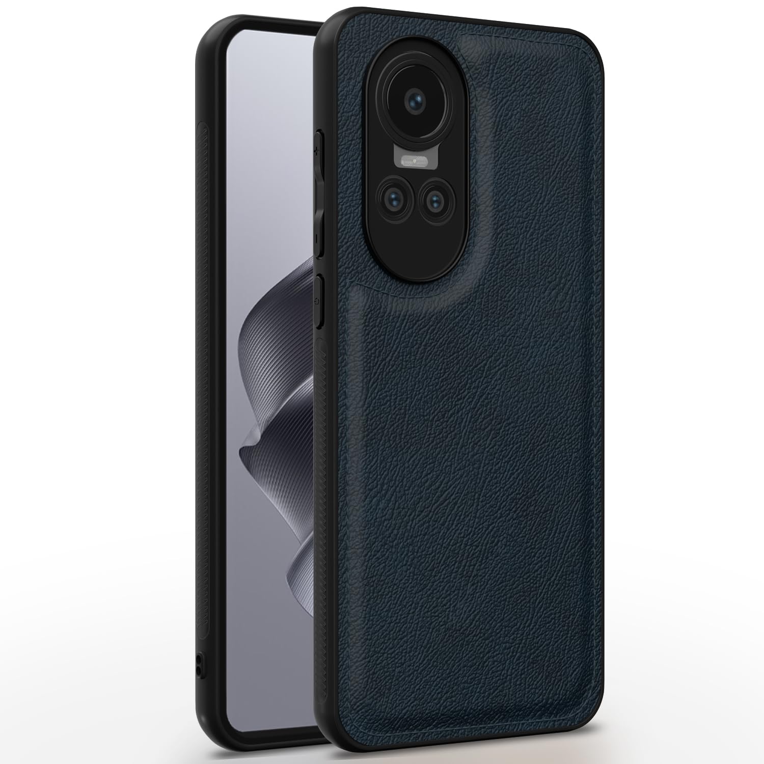 Oppo Reno 10 5G LeatherBack Back Cover – Blue