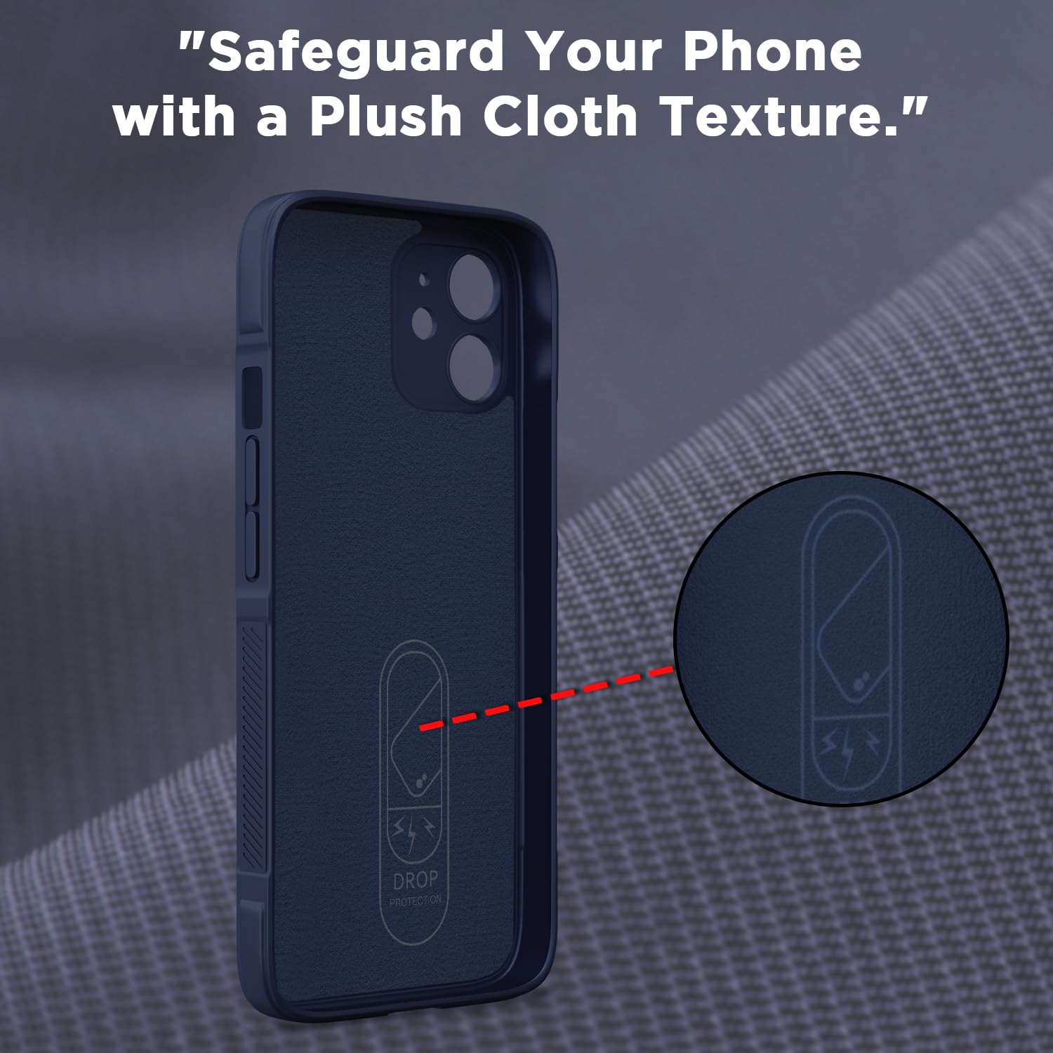 Pikkme iPhone 11 ZigZag Soft matte Liquid Silicone Back Cover (Blue)