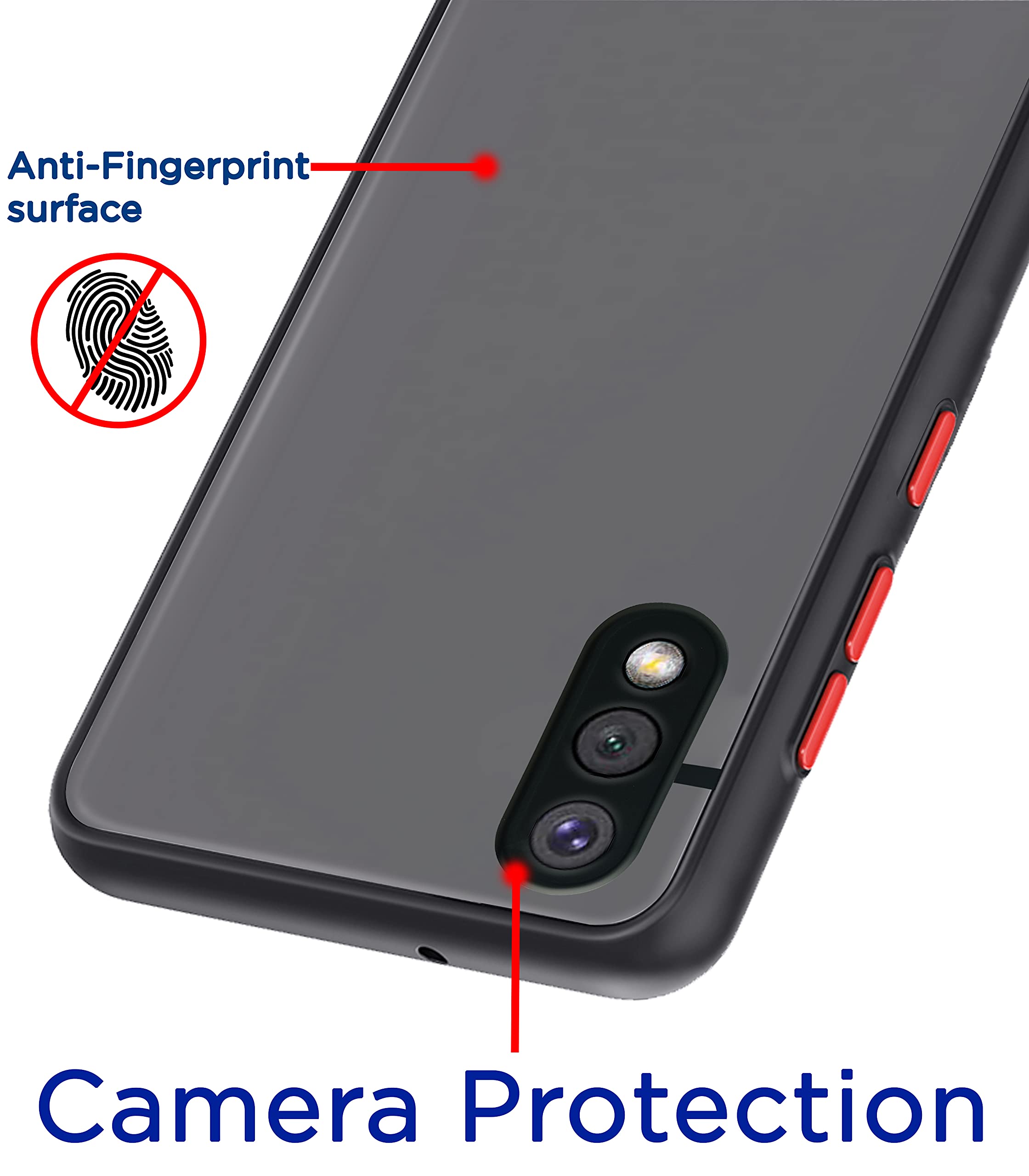 Pikkme Samsung M02 Hybrid black mobile back cover – photo 2