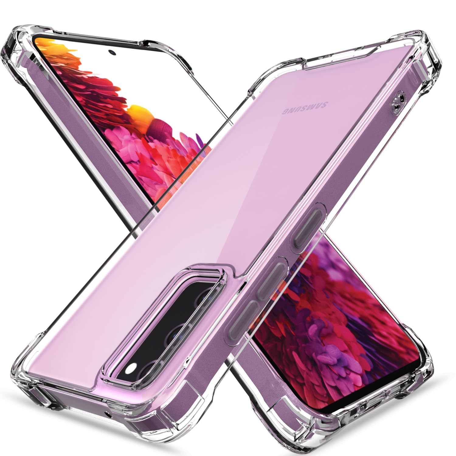 Pikkme transparent PC-TPU phone cover for Samsung S20 FE 5G
