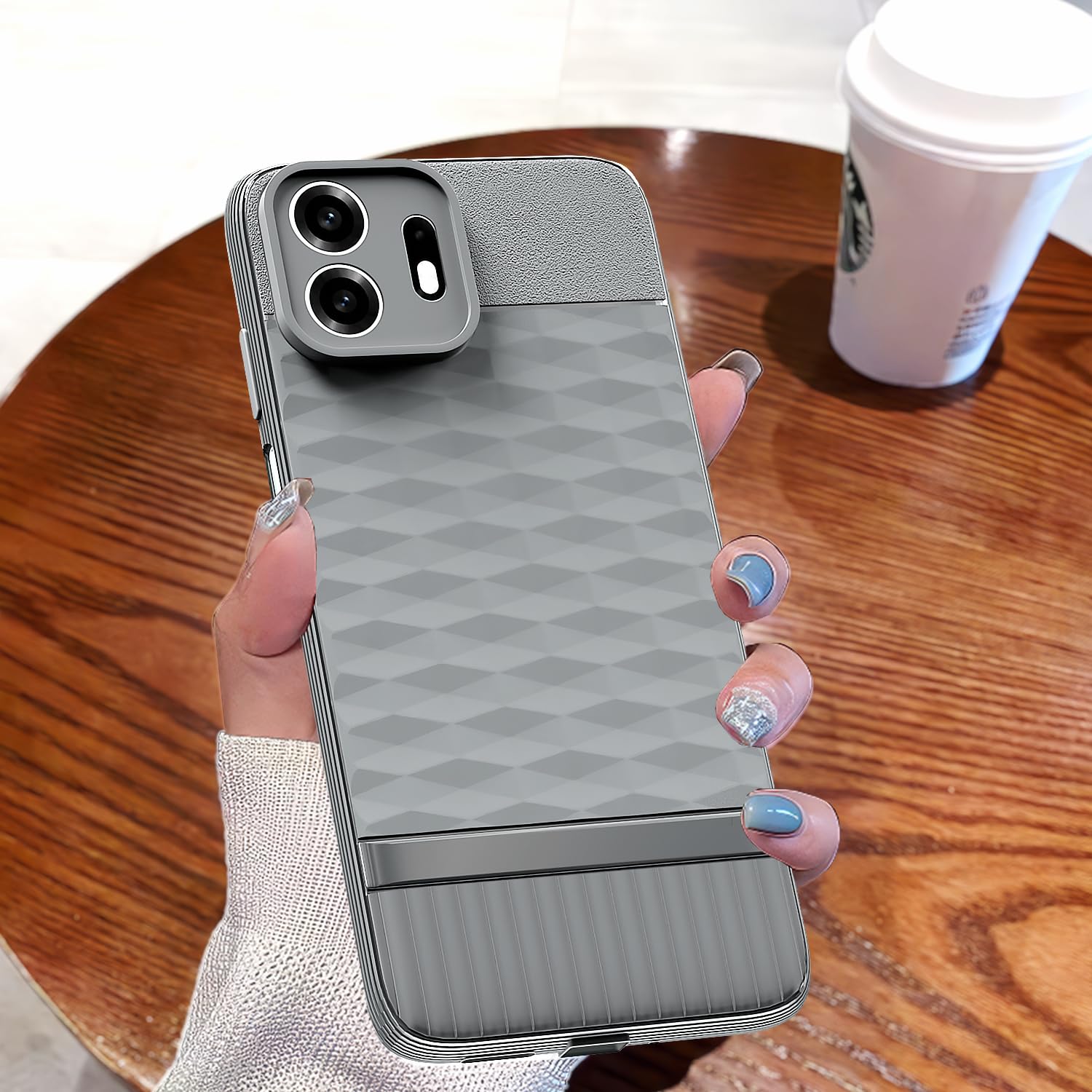 OnePlus N6 5G back cover in grey by Pikkme – photo 7