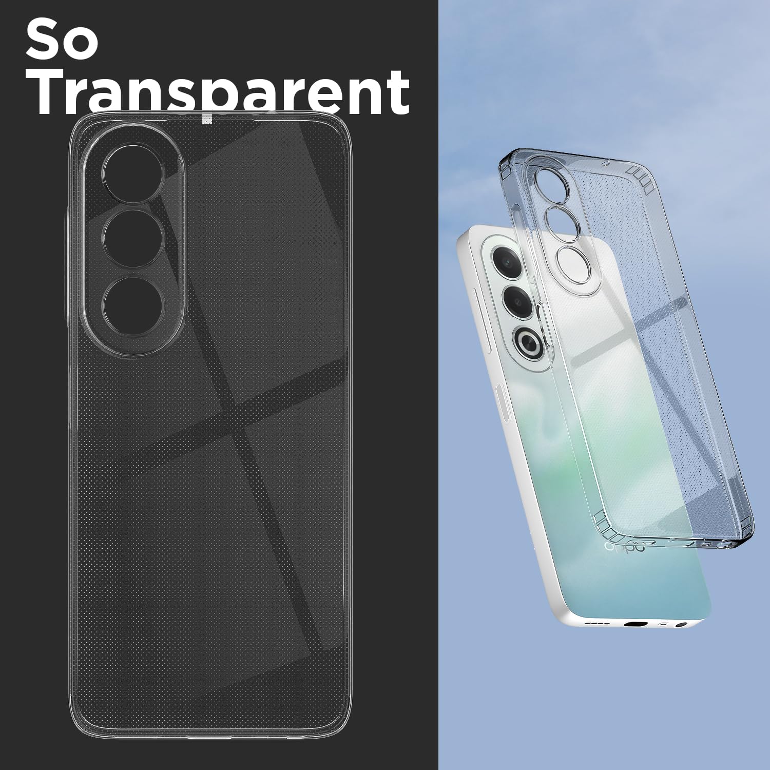 Oppo K12x 5G phone cover in transparent by Pikkme – photo 2