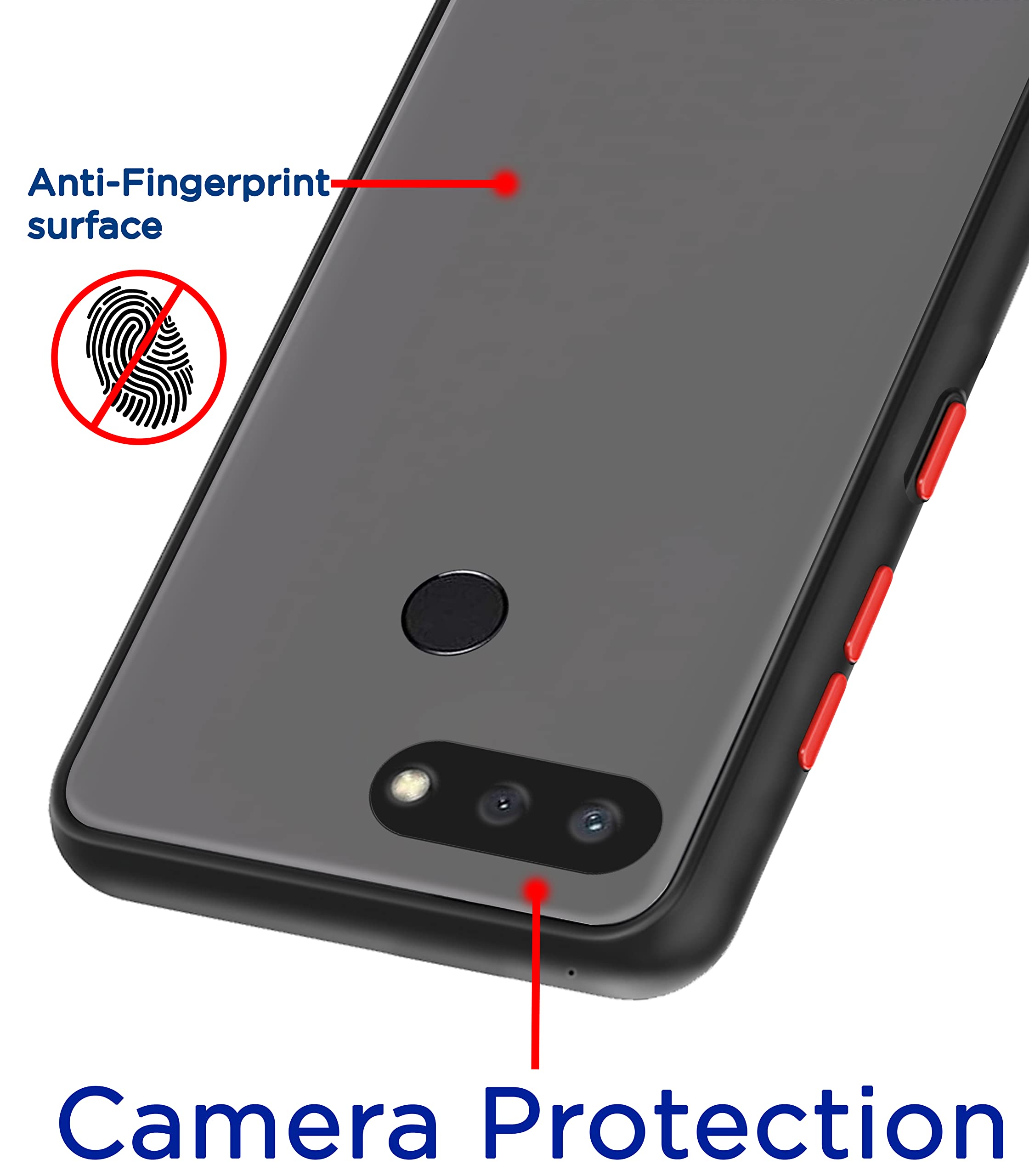 Black phone cover for Redmi 6 – Pikkme – photo 2