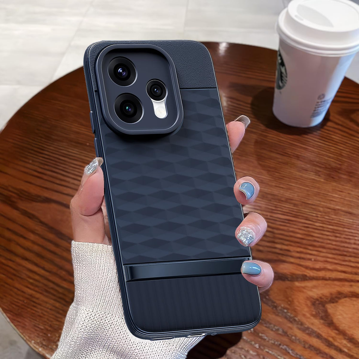 Pikkme Oppo Reno 15 5G Silicone blue mobile cover – photo 7