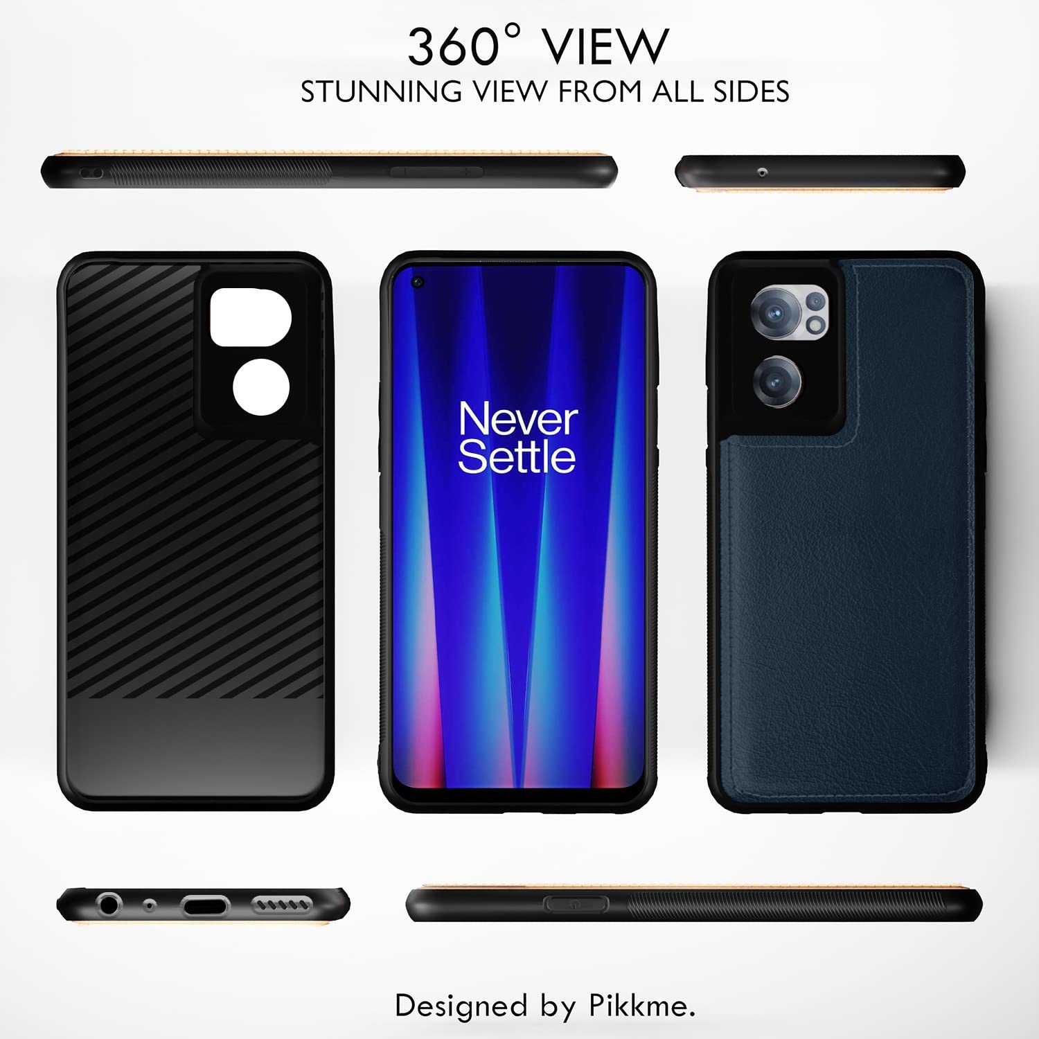 Pikkme blue mobile back cover for OnePlus Nord CE 2 5G – photo 3