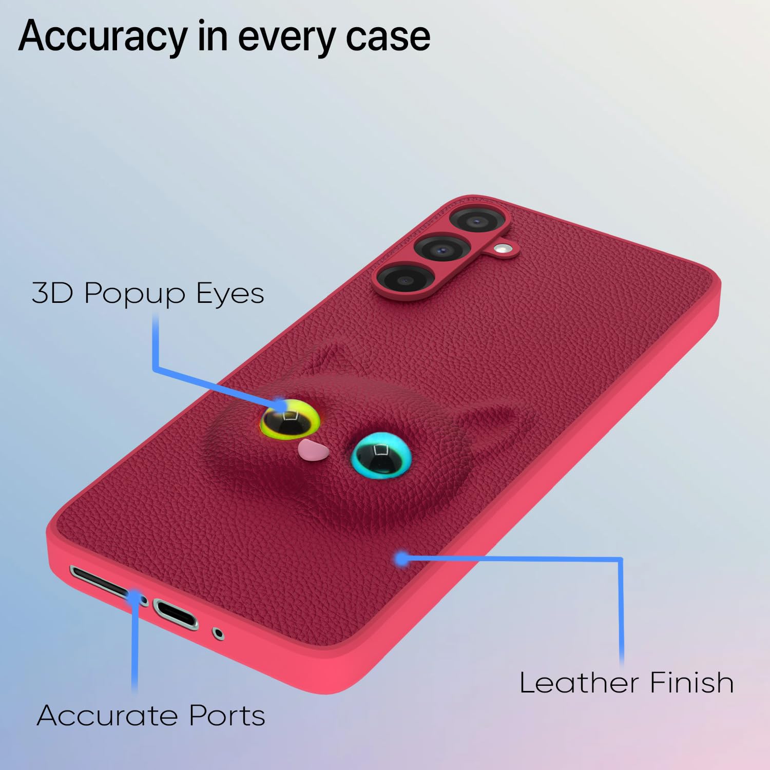Pikkme Samsung Galaxy A26 5G Kitty Back Cover (Pink)
