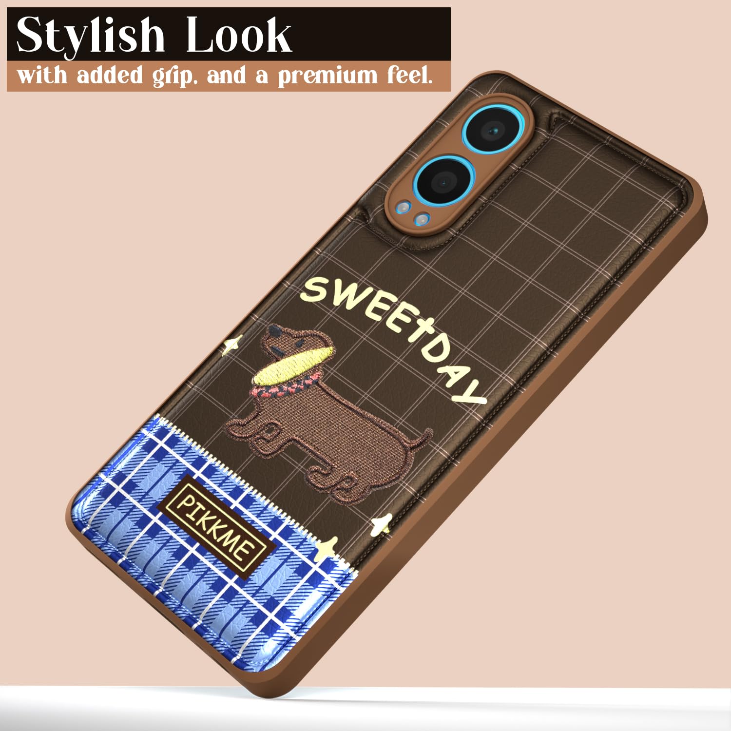 Pikkme OnePlus Nord Ce 4 Lite 5G Cute Girlish Dog Series Back Cover (Design1)