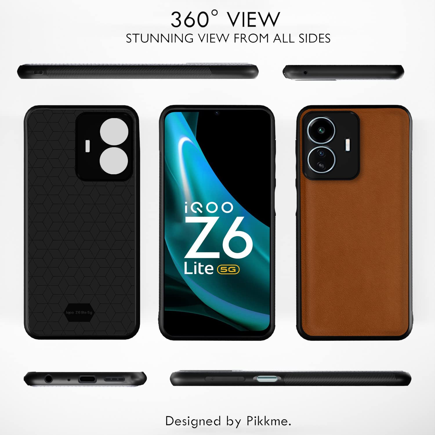 Camel Leather back cover for iQOO Z6 Lite 5G – Pikkme – photo 3