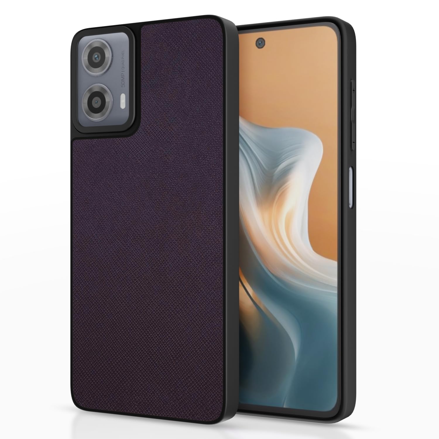 Pikkme cherry Leatherback back cover for Moto G34/G45 5G