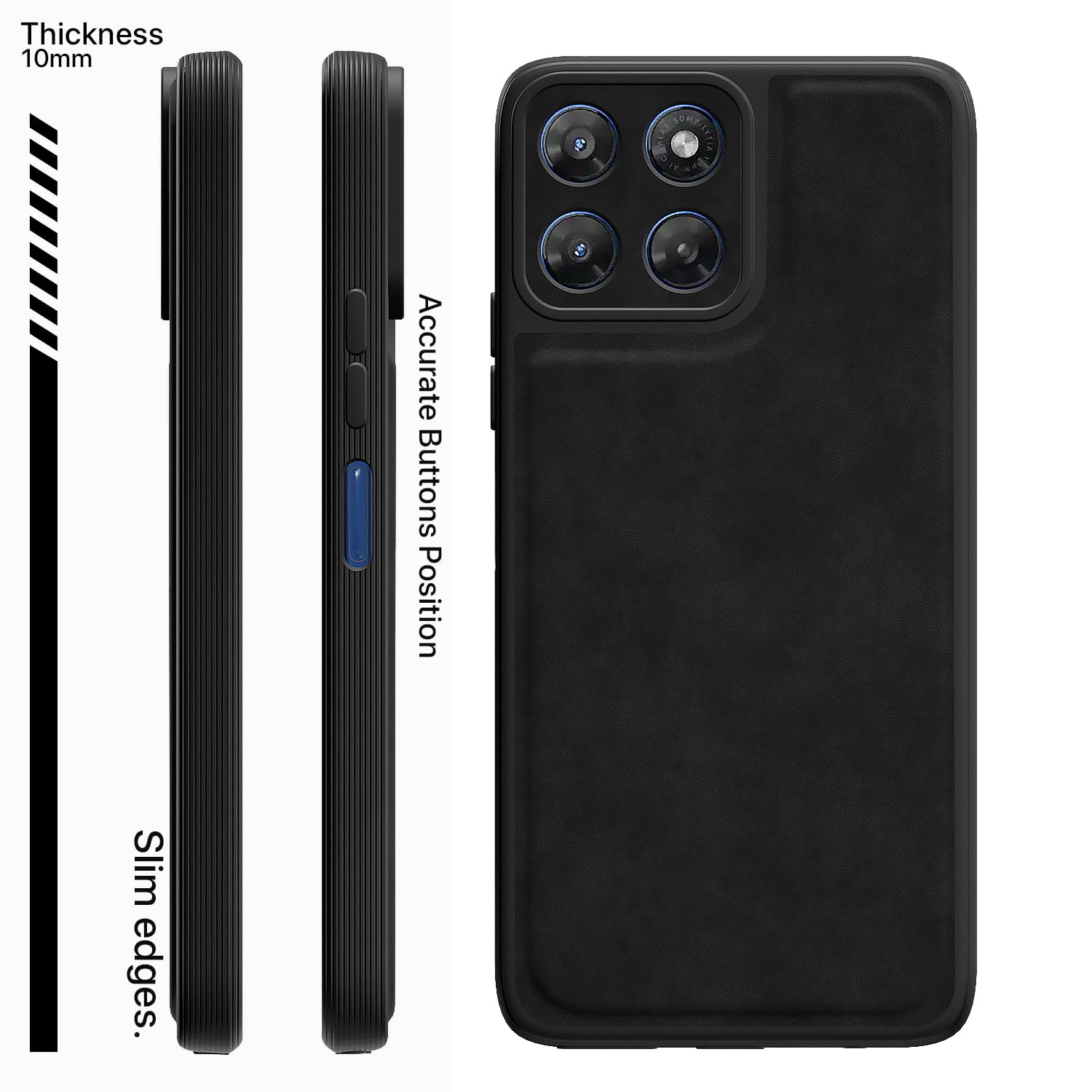 Black phone cover for Moto G37 5G – Pikkme – photo 3