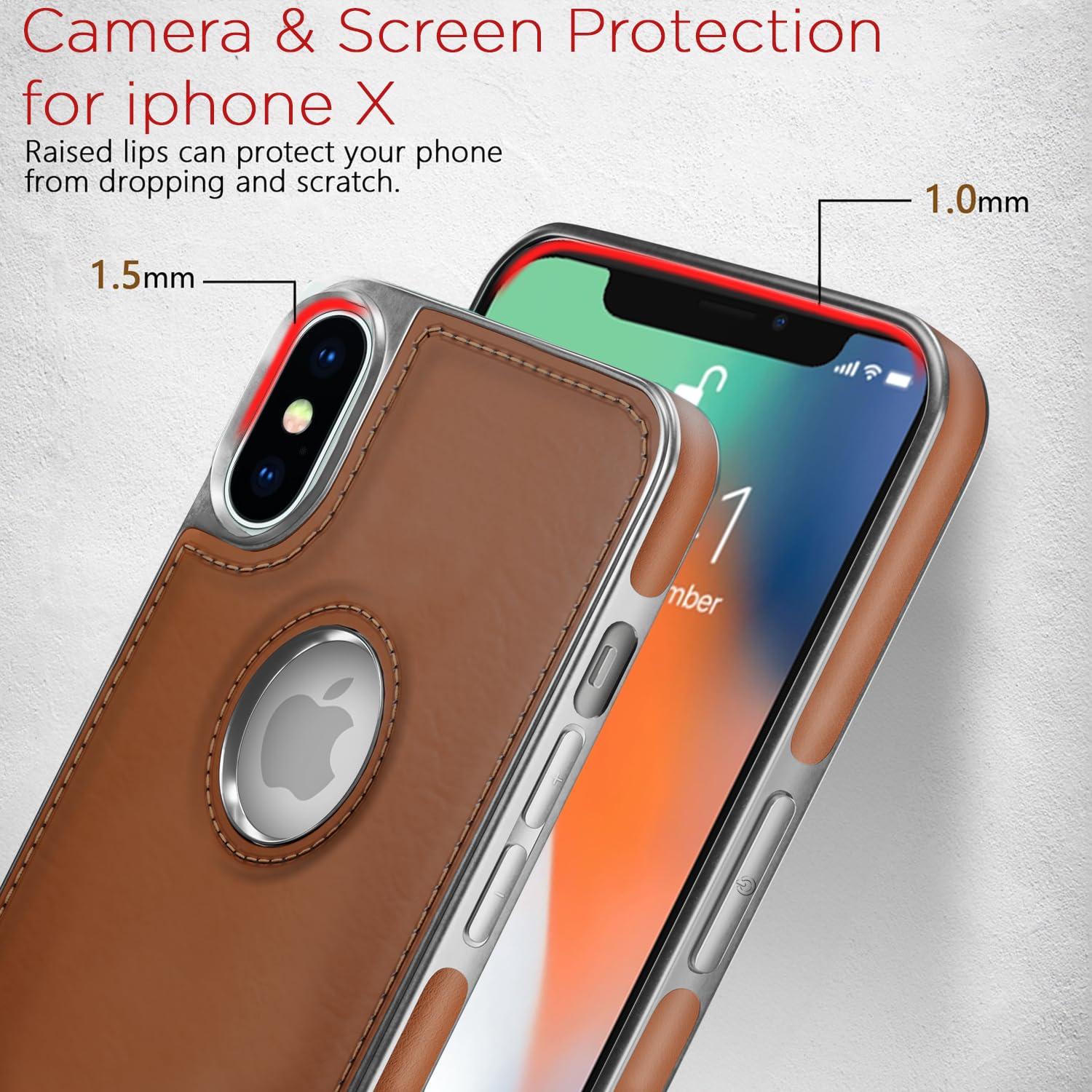 Chrome brown back cover for iPhone X/XS – Pikkme – photo 5