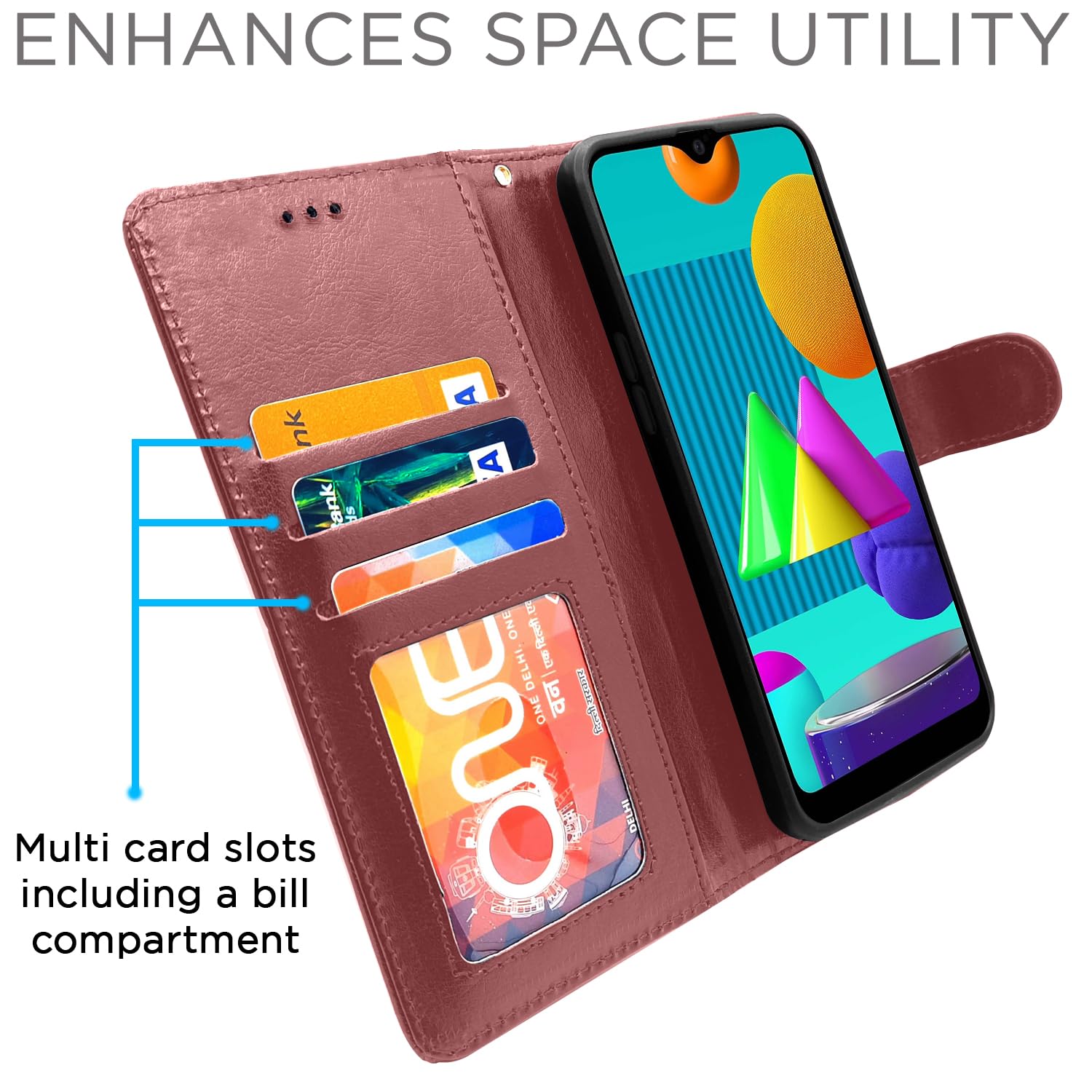 Brown flip cover for Samsung M01 – Pikkme – photo 5