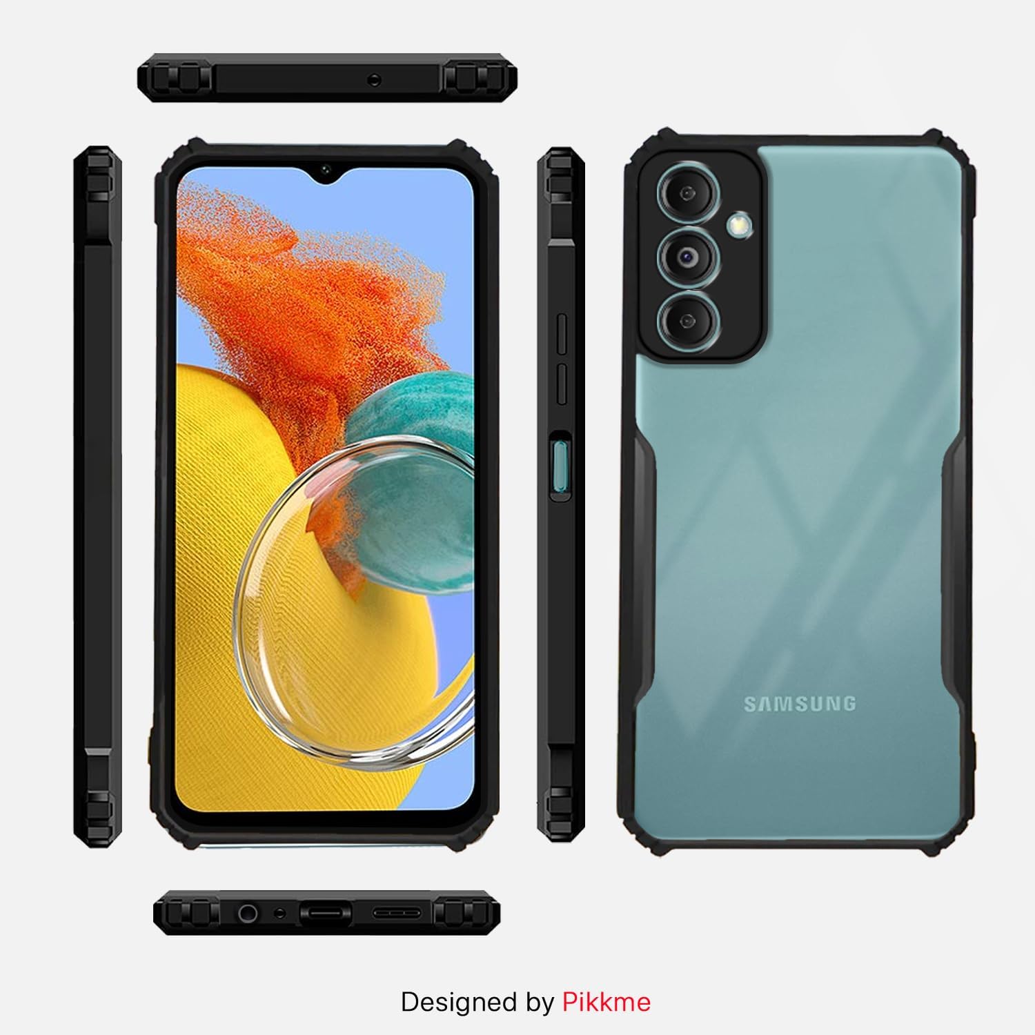 Pikkme Samsung M14 5G Hybrid black mobile back cover – photo 3