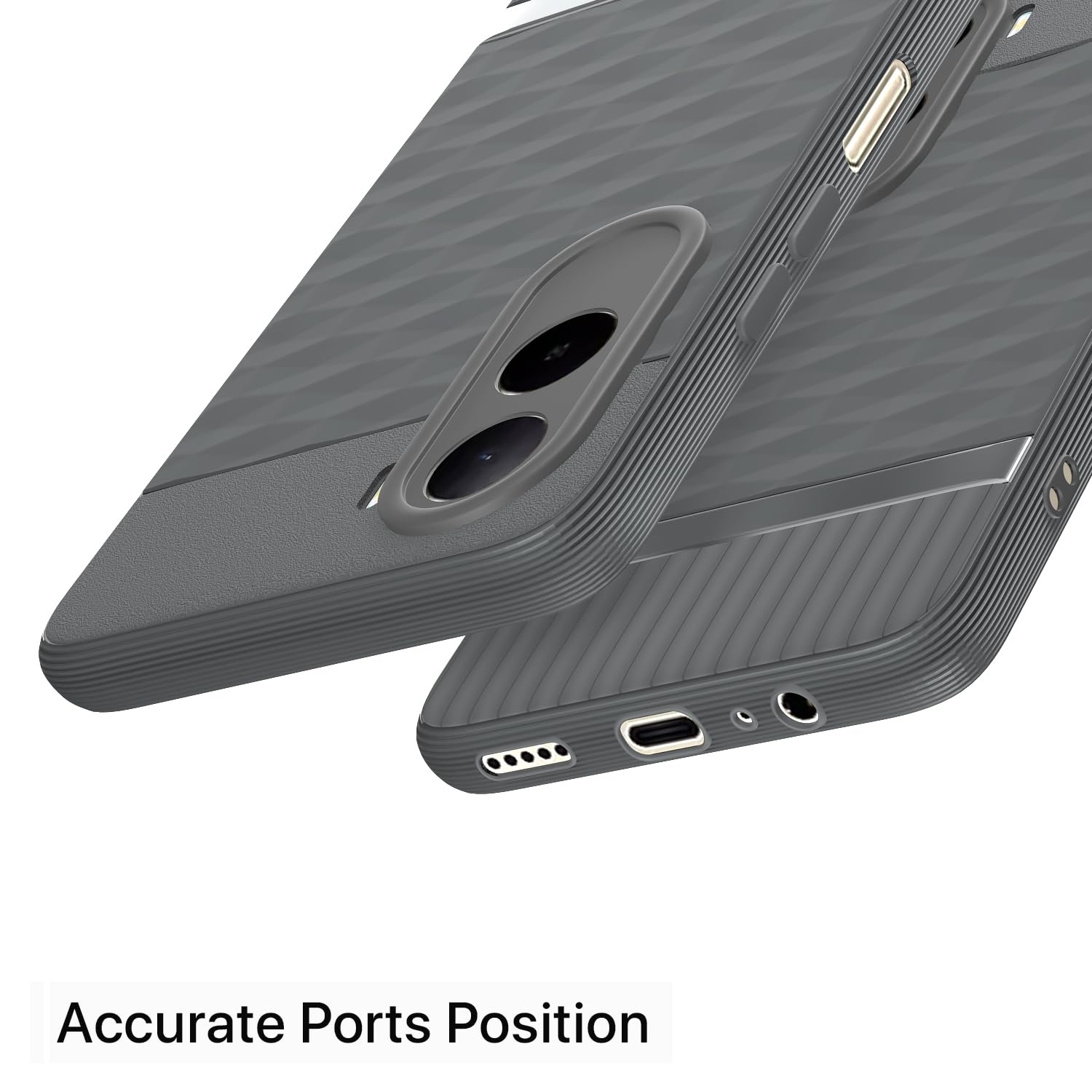 Pikkme grey mobile back cover for Redmi A7 Pro/Poco C85x 5G – photo 4