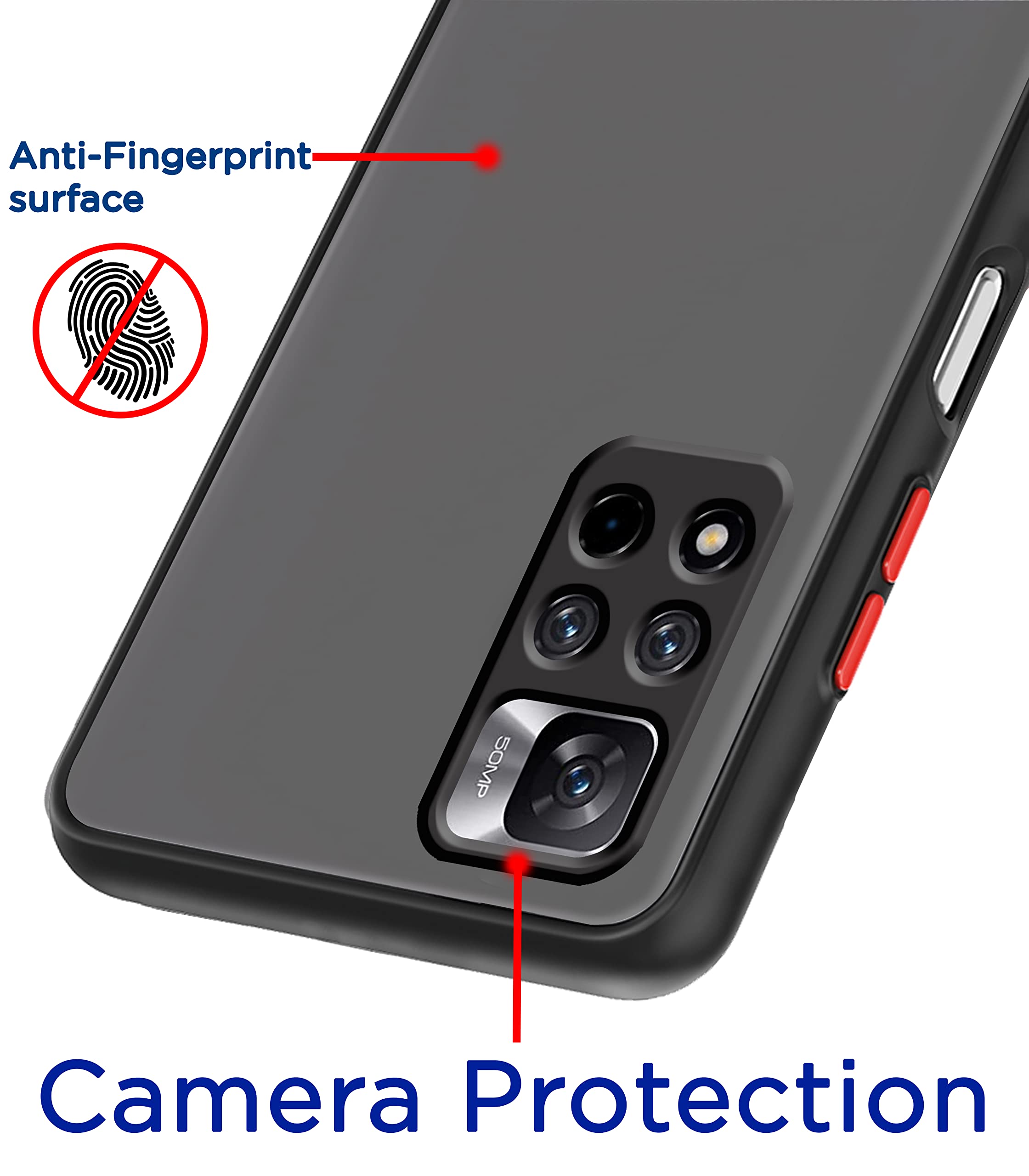 Mi 11i/11i 5G phone cover in black by Pikkme – photo 2