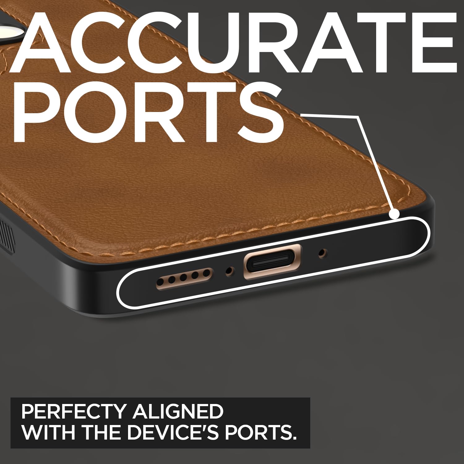 Pikkme Vivo V60/T4 Pro 5G brown mobile back cover – photo 5