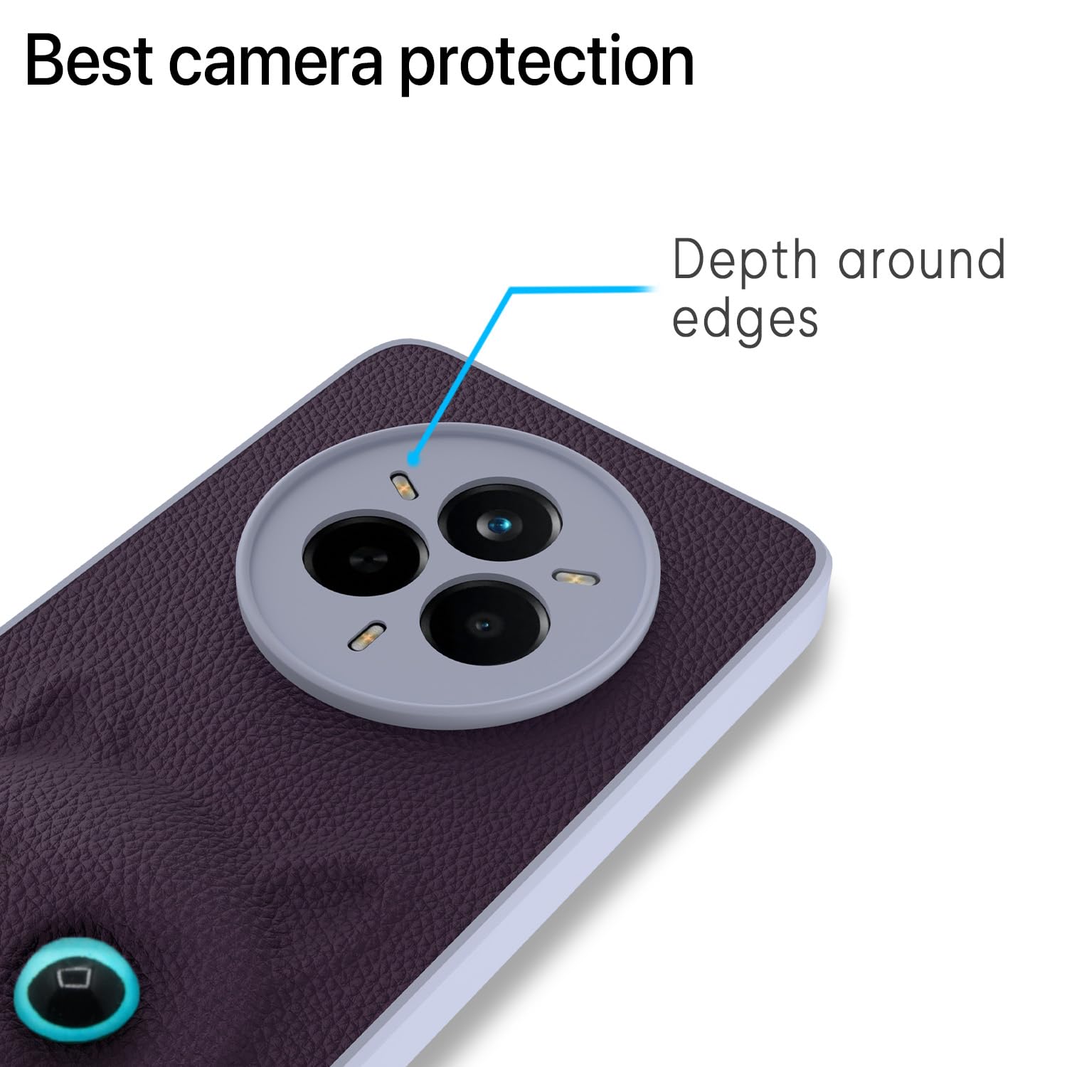 PIkkme Realme 14 Pro 5G Kitty Back Cover (Purple)