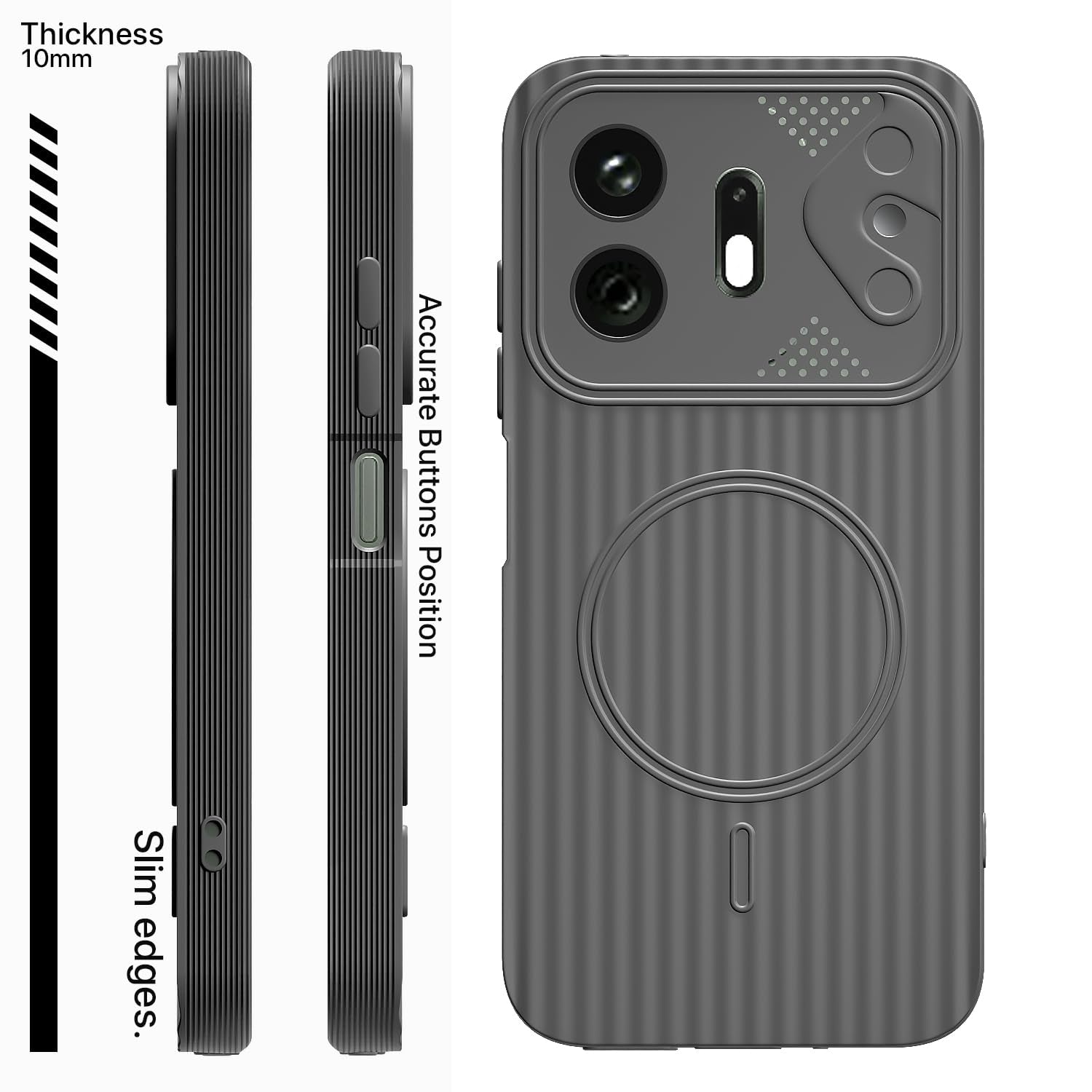 Pikkme grey MagSafe mobile cover for OnePlus N6 5G – photo 3