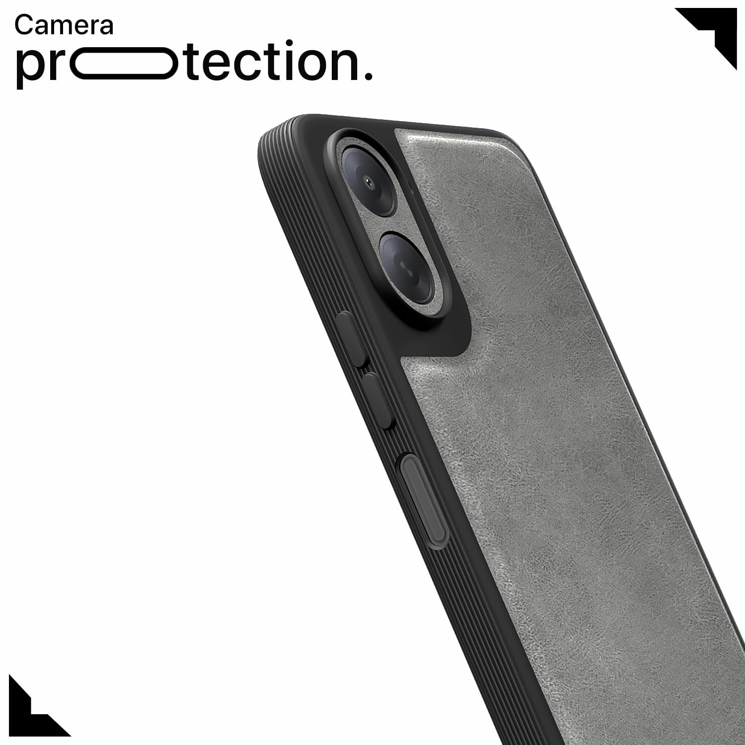 Pikkme Redmi A7 5G Leather grey back cover – photo 5