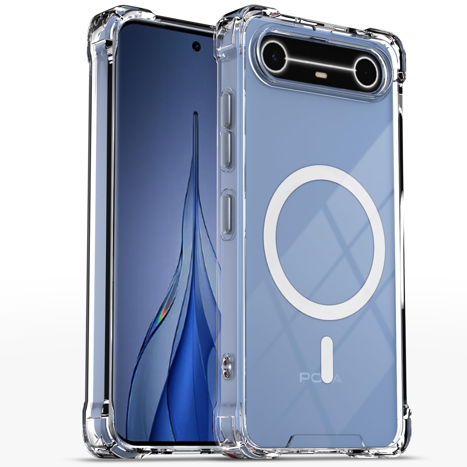 Transparent mag-safe MagSafe phone cover for Tecno Pova – Pikkme