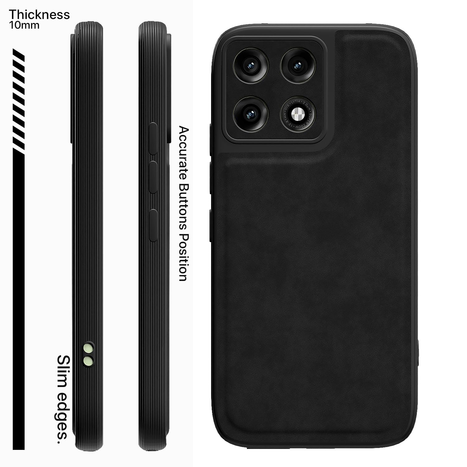 Moto Edge 70 Pro 5G back cover in black by Pikkme – photo 3