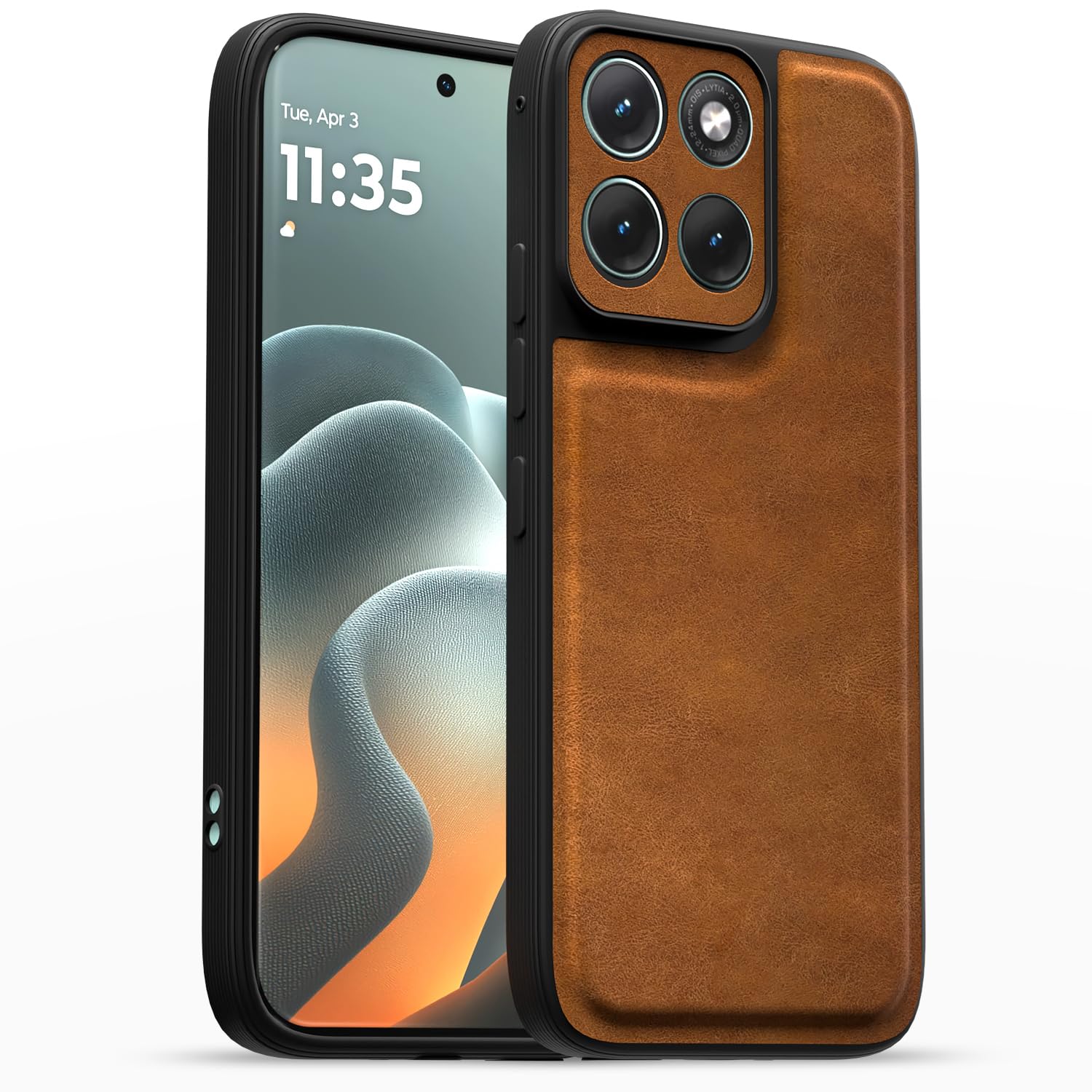Moto Edge 70 Fusion 5G mobile back cover in brown by Pikkme