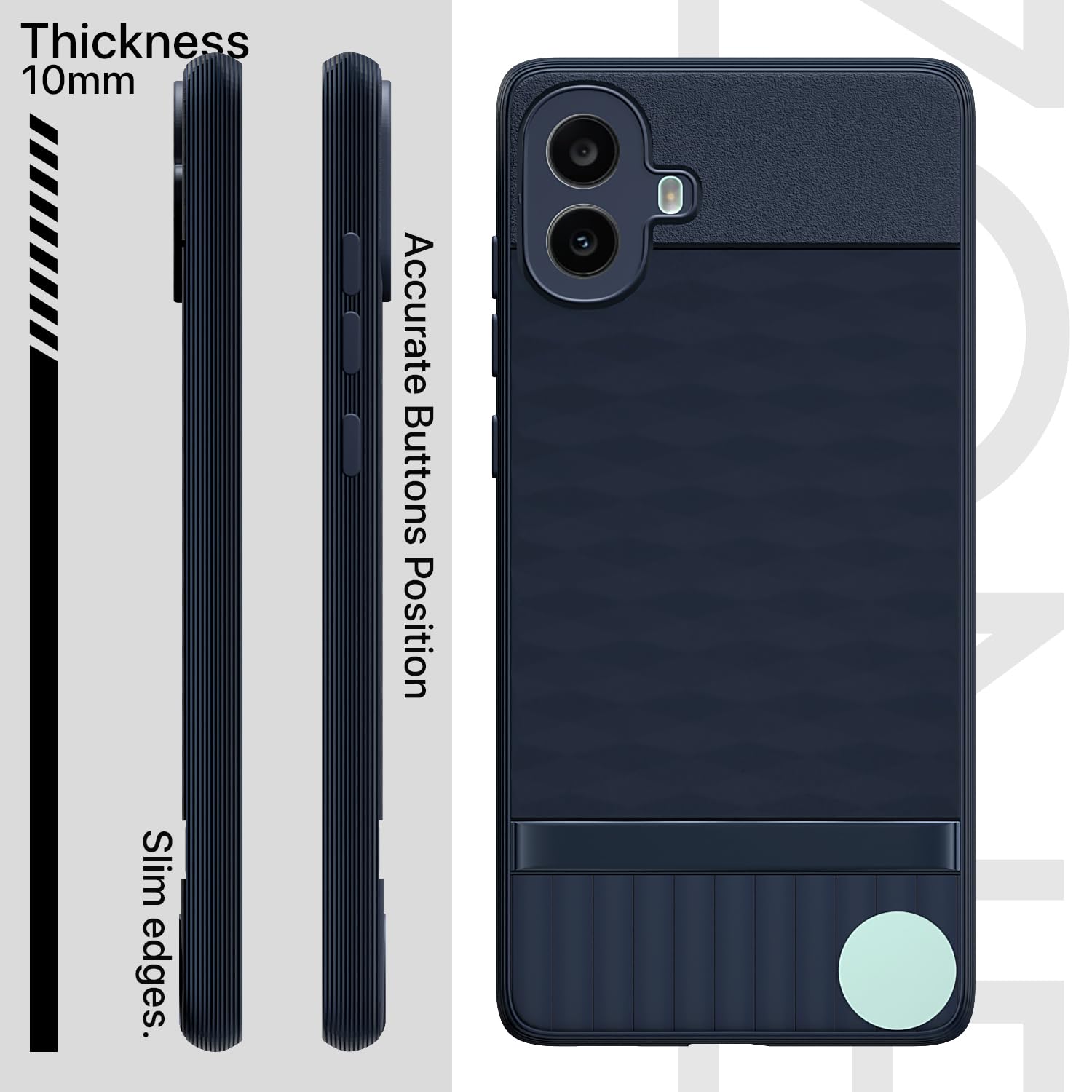 Pikkme CMF by Nothing Phone 1 5G Gencase Back Cover (Blue)