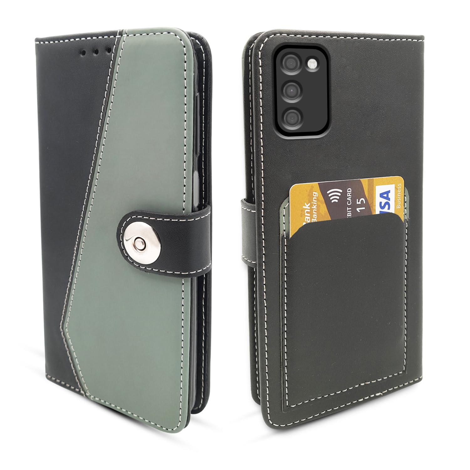 Samsung A03s Magnetic flip case in grey by Pikkme