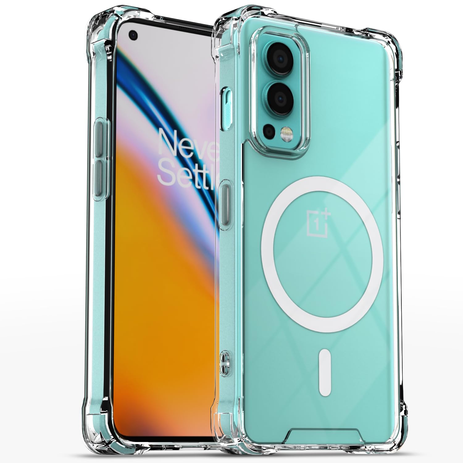 Transparent mag-safe back cover for OnePlus Nord 2 5G – Pikkme