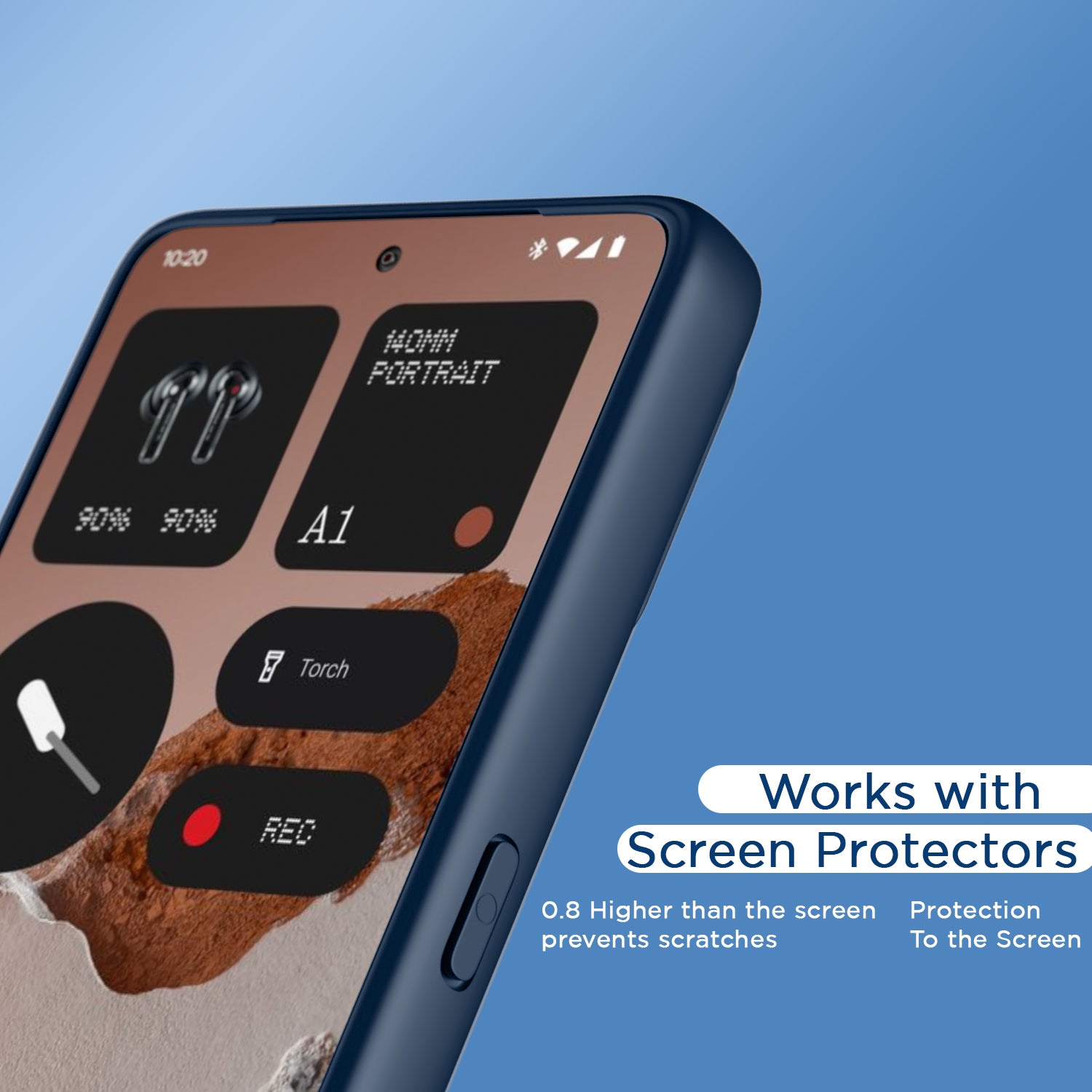 Pikkme CMF by Nothing Phone 2 Pro 5G Eagle 2 Shockproof Sleek Hybrid Armor Back Cover (Blue)