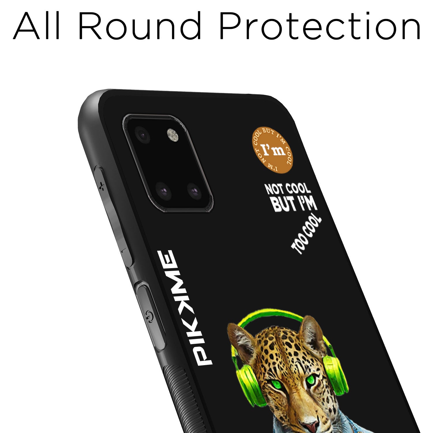 Pikkme Black Leopard Swag Samsung Galaxy Note 10 Lite Nim2 Back Cover (Design 03)