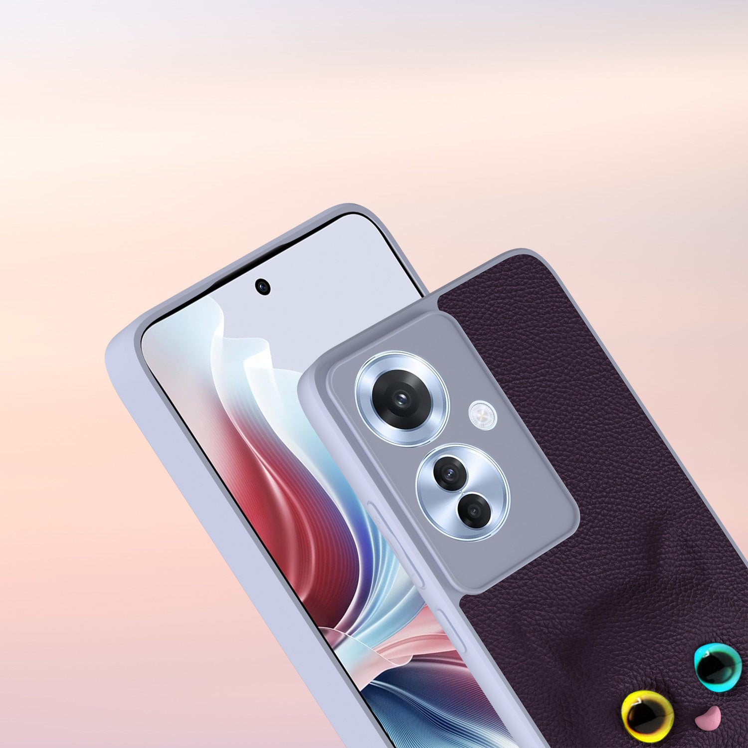 Pikkme Oppo F29 Pro 5G Kitty Back Cover (Purple)
