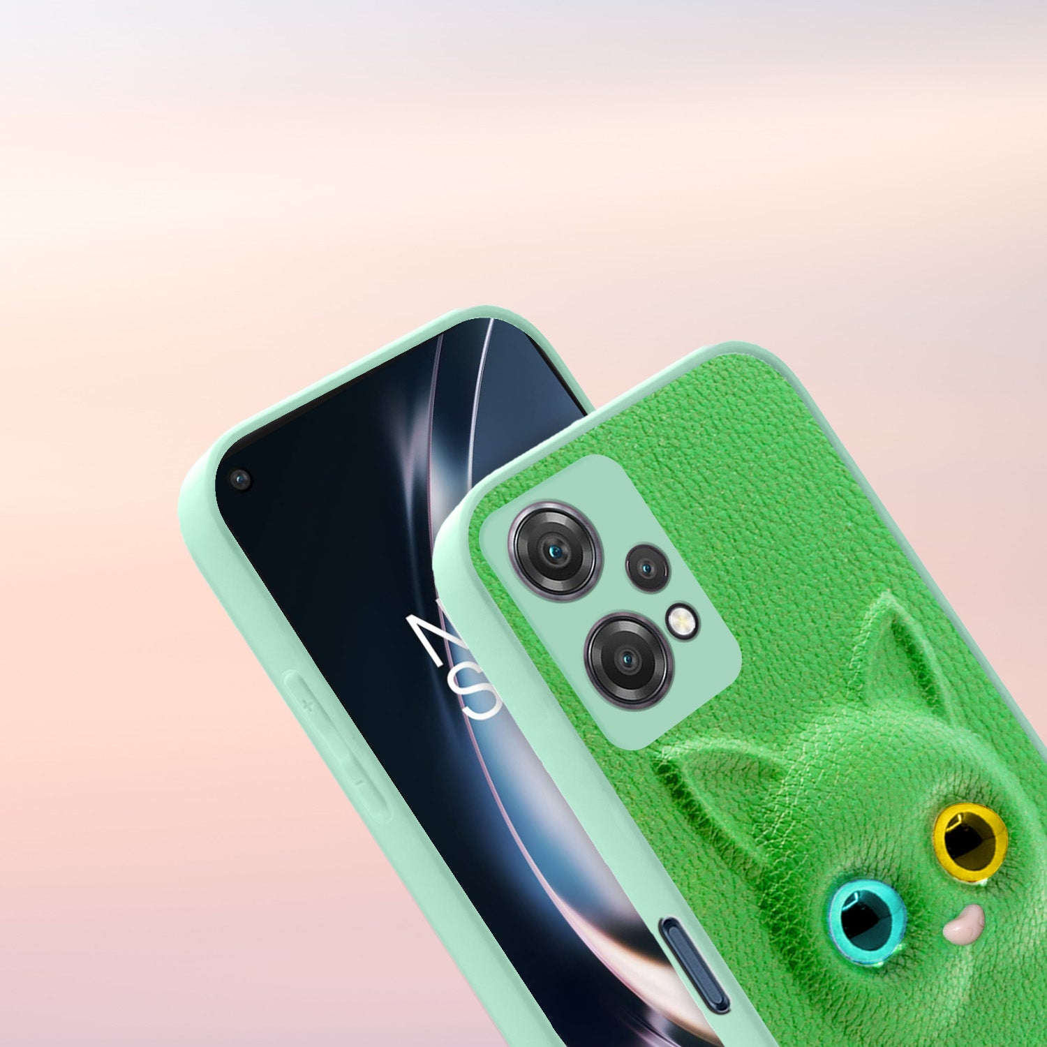 Pikkme OnePlus Nord Ce 2 Lite 5G Kitty Back Cover (Green)