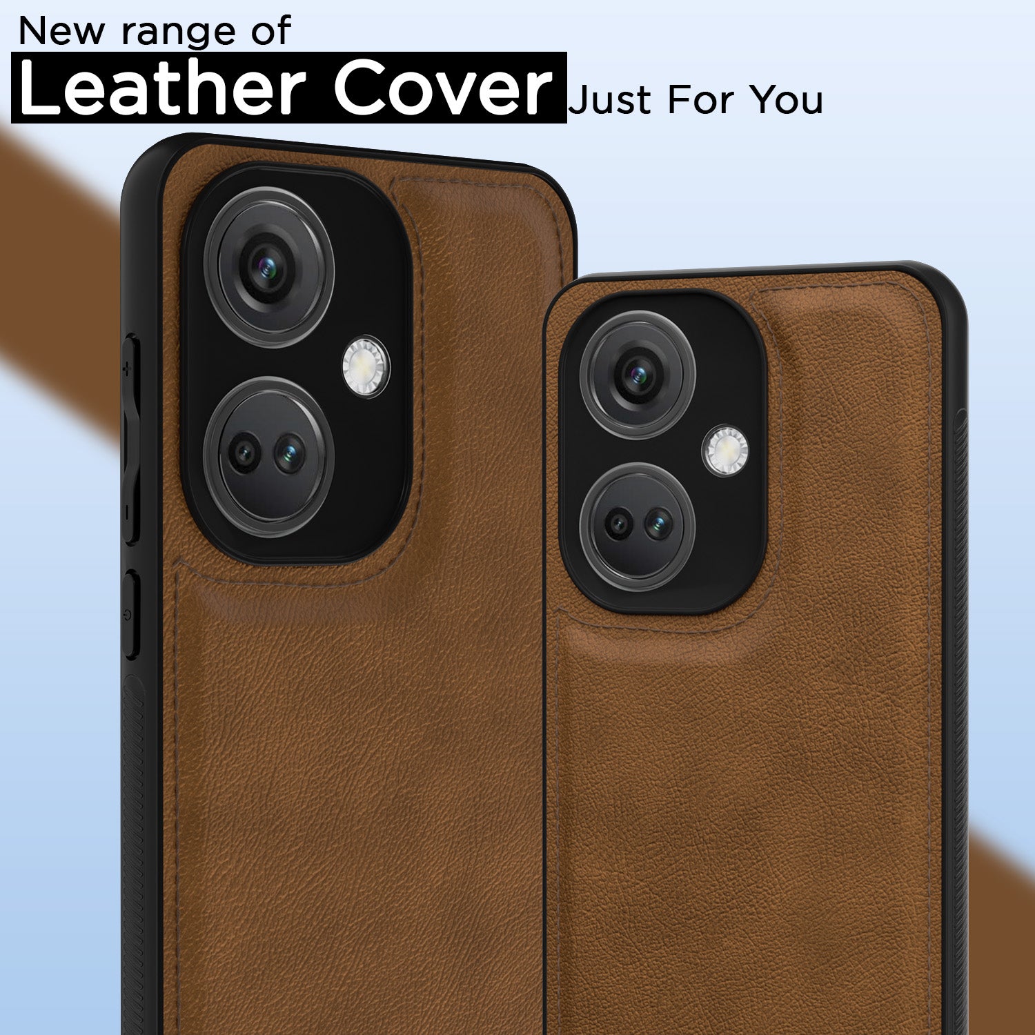 Pikkme OnePlus Nord Ce 3 5G Leather Back Case | Brown