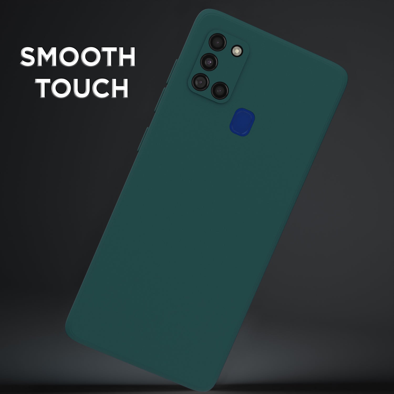 Pikkme Samsung Galaxy A21s Liquid Silicone Back Cover | Green