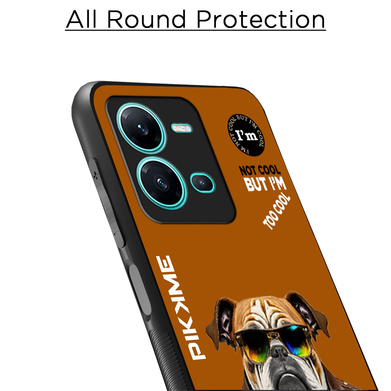 Pikkme Brown Dog Swag Vivo V25 5G Nim2 Back Cover (Design 10)
