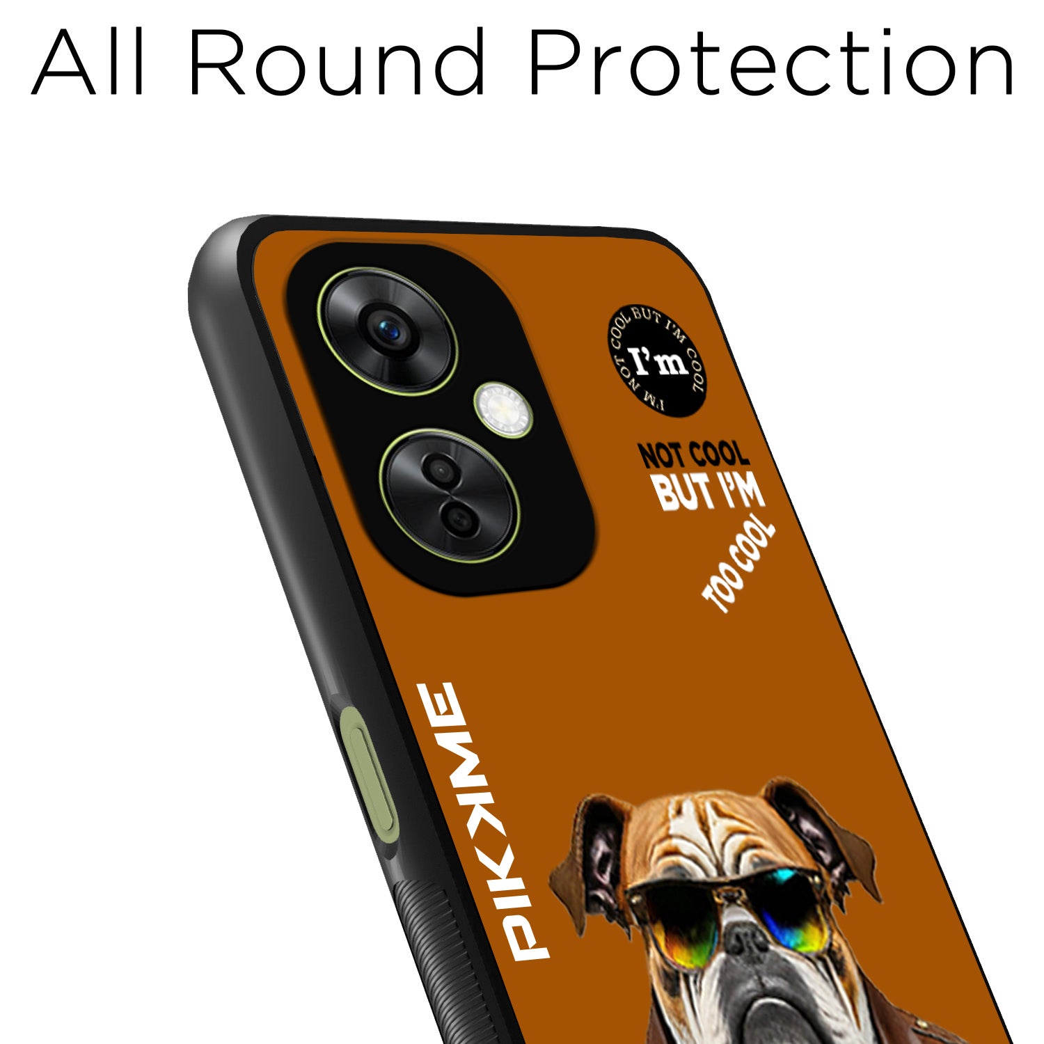 Pikkme Back Cover Pc Tpu + Printed Cool Funky Stylish Brown Dog Swag Raised Edges Camera Protection |Bumper Case For OnePlus Nord Ce 3 Lite 5G