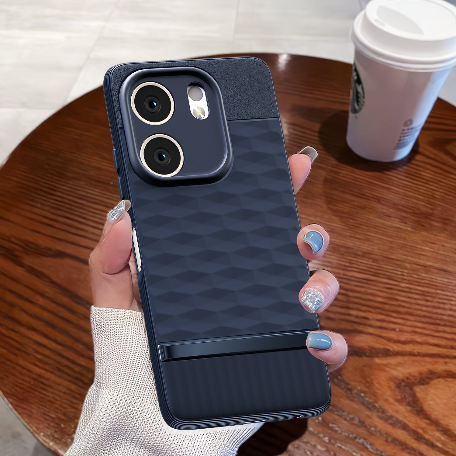 Pikkme Oppo A5x Shockproof Soft Flexible Gencase Back Cover (Blue)