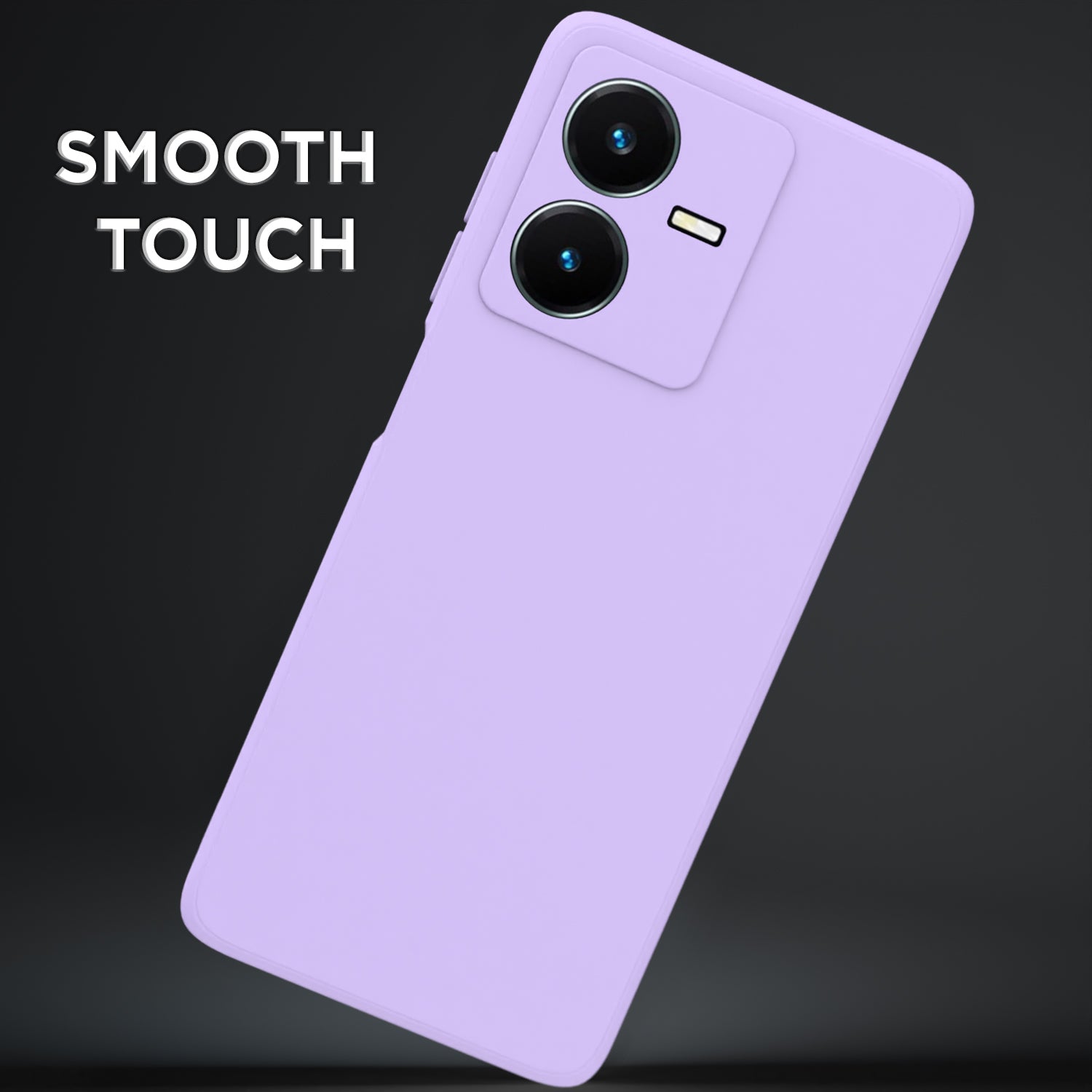 Pikkme Vivo Y22 Soft Matte Silicone Shockproof Case | Purple