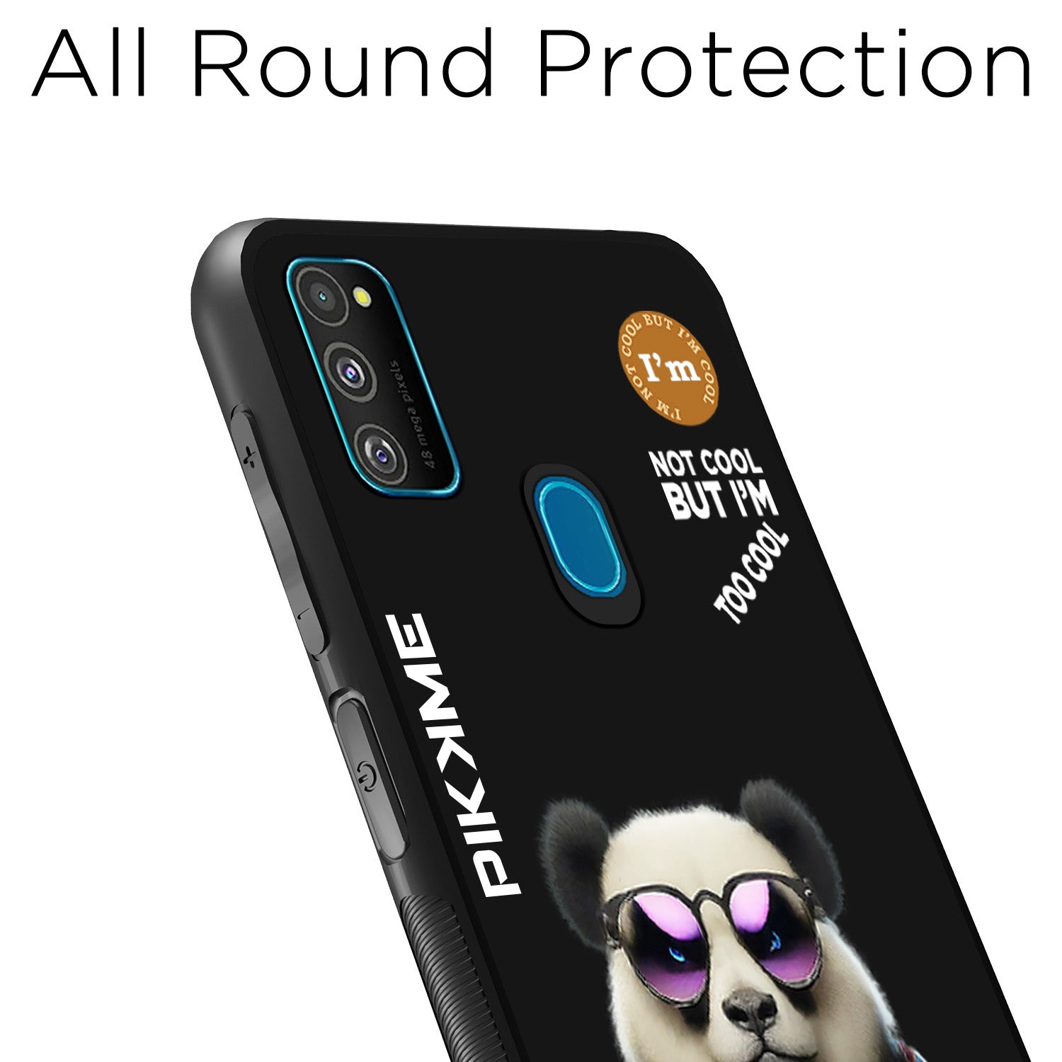 Pikkme Black Panda Swag Samsung Galaxy M30s Nim2 Back Cover (Design 05)