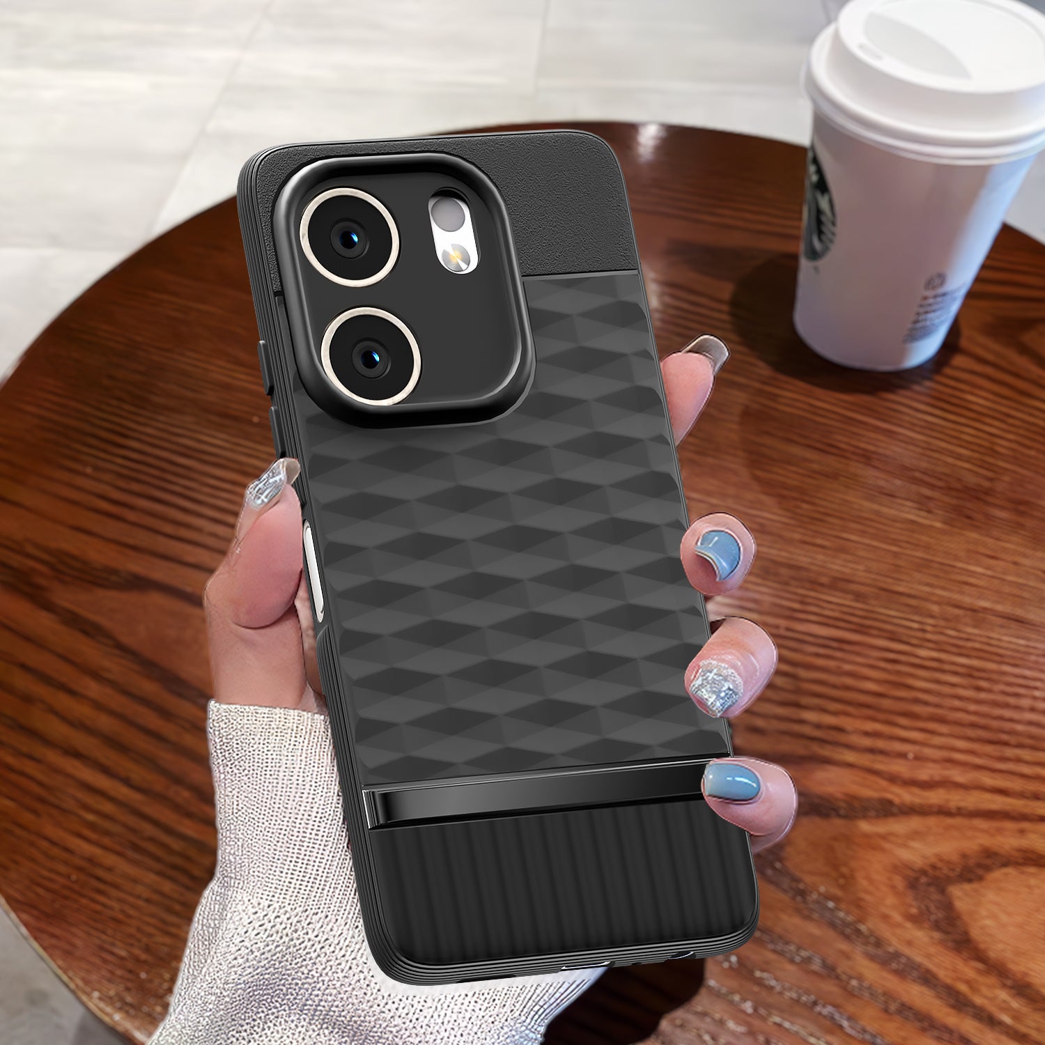 Pikkme Oppo A5x Shockproof Soft Flexible Gencase Back Cover (Black)