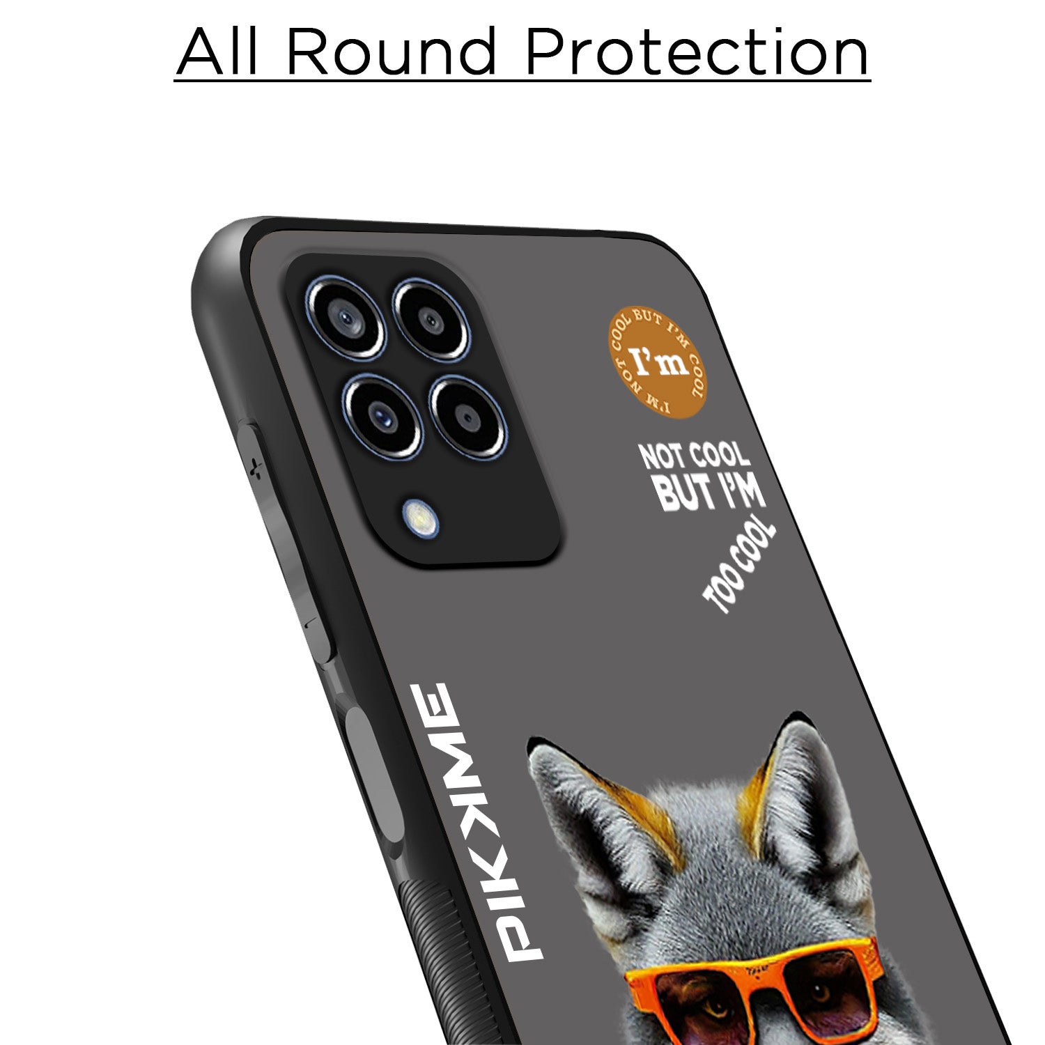 Pikkme Grey Wolf Swag Samsung Galaxy M33 5G Nim2 Back Cover (Design 01)