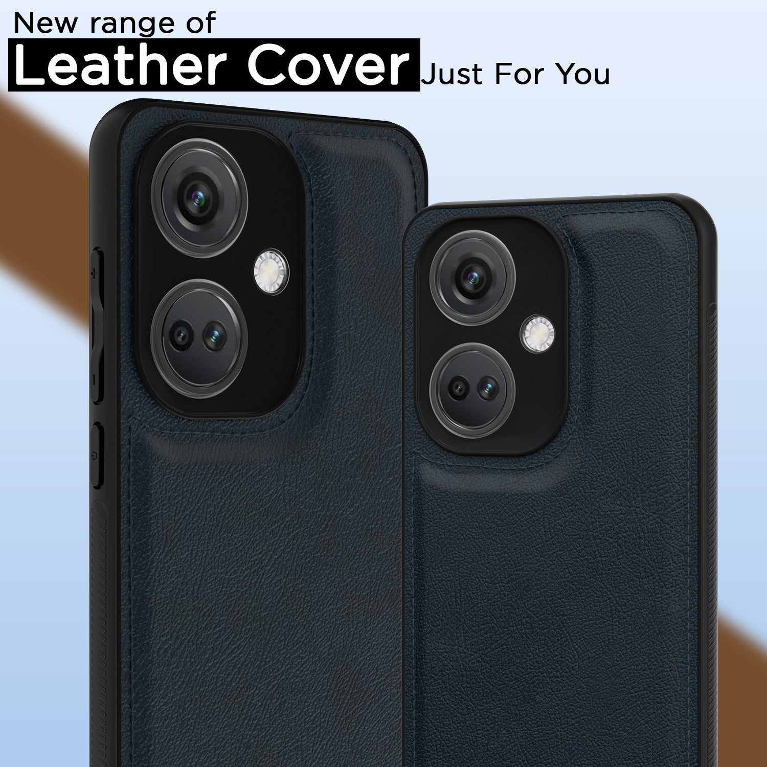 Pikkme OnePlus Nord Ce 3 5G Leatherback Back Case | Blue